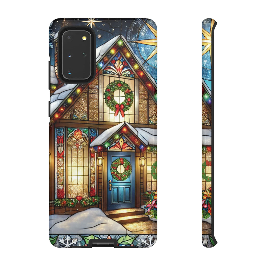 Phone Case - Stain Glass Christmas Unique Holiday Protection Gift for Her