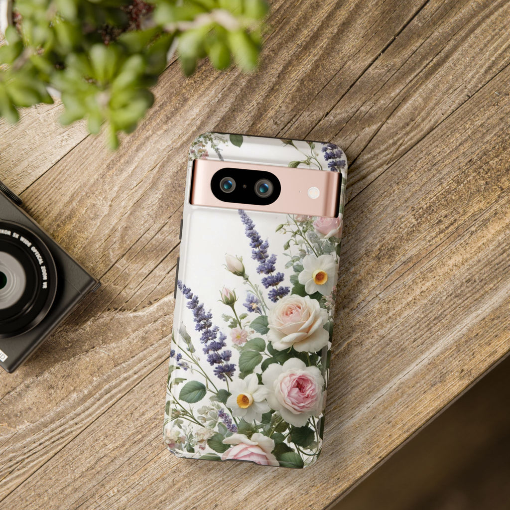 Boho Floral Fall Phone Case for iPhone 17,16  21 23 Samsung, and Pixel | Stylish Protective Cover Gift for Her Perfect for Floral Lover