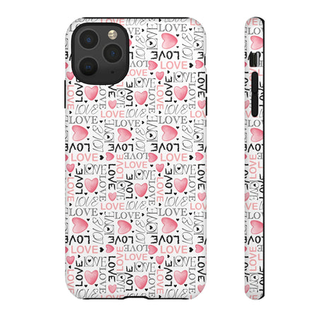 Cute Love Modern Watercolor Abstract Phone Case Compatible with iPhone, Samsung & More - Stylish, Durable Protection with Vibrant Artistic Design Perfect Gift for Her