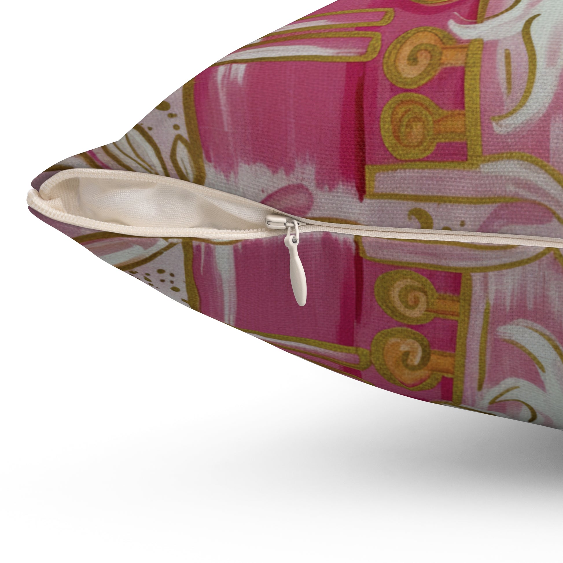 Pink Christmas Nutcracker Whimsical Pillow Cozy Decorative Accent for Holiday  Everyday Comfort