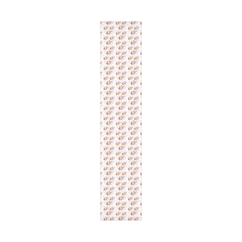 Baby it's Cold Outside Pink and White Wrapping Paper - Festive Holiday Design, Premium Quality, 100% Recyclable, Perfect for Christmas Gifts and Special Occasions - MRSBYVALLE