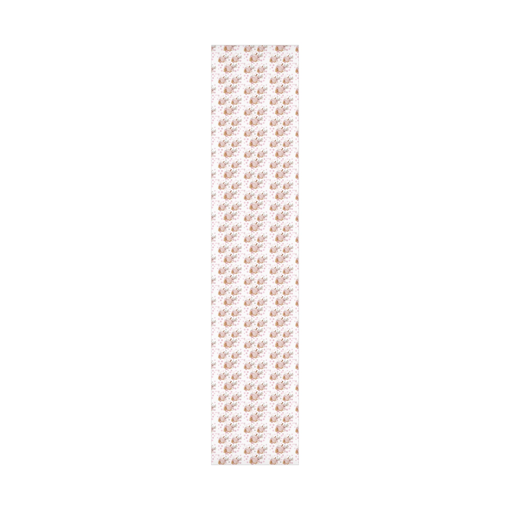 Baby it's Cold Outside Pink and White Wrapping Paper - Festive Holiday Design, Premium Quality, 100% Recyclable, Perfect for Christmas Gifts and Special Occasions - MRSBYVALLE