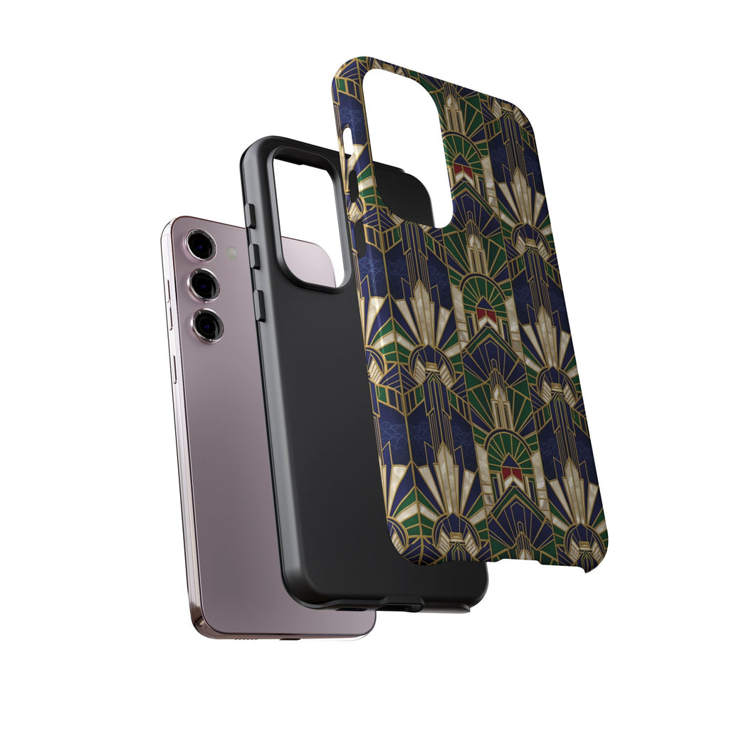 Navy & Gold Art Deco Phone Case — Imperial Art Deco Tough Case