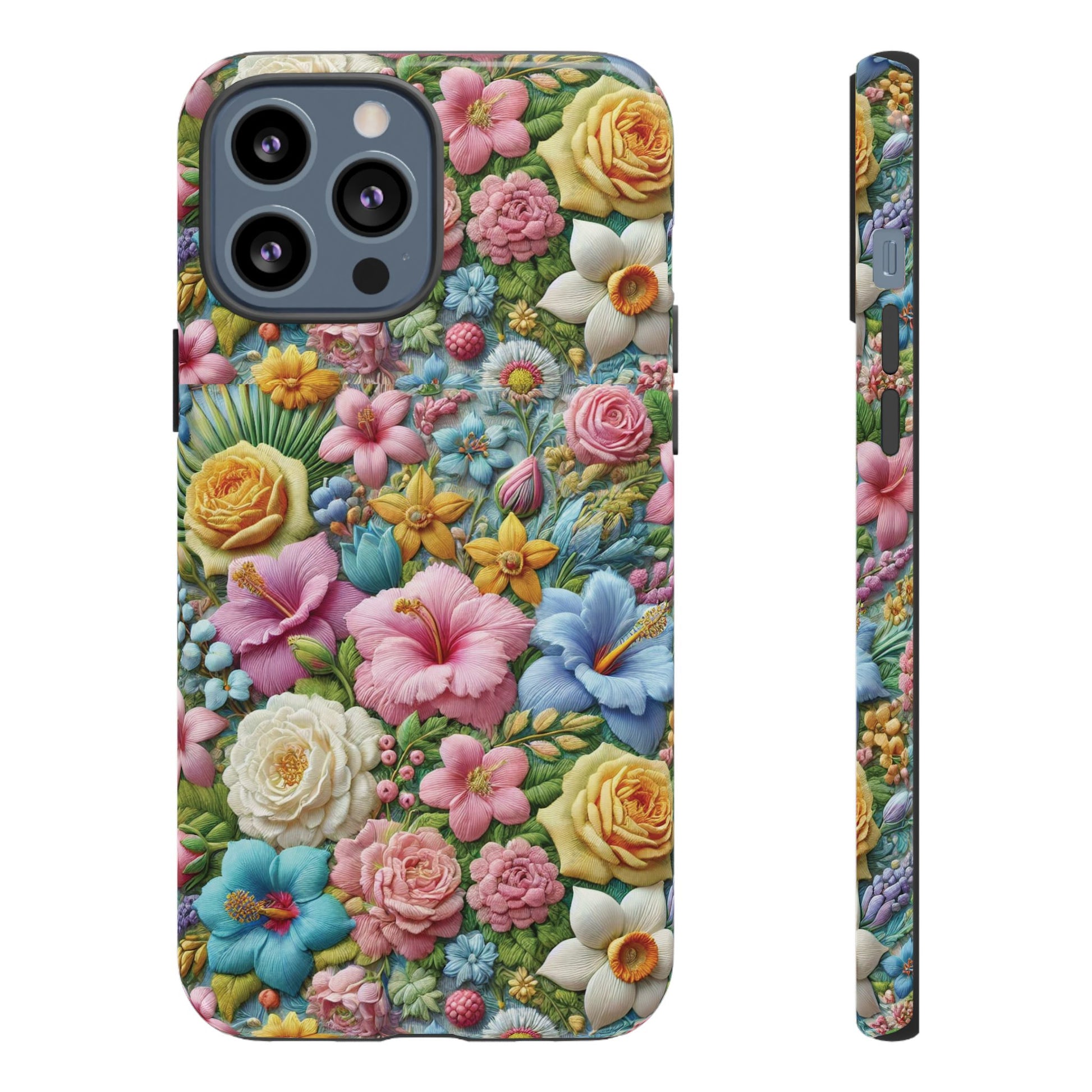 Elegant Pastel Flower Phone Case – Beautiful Floral Design, Durable Protection for Your Device, Stylish and Lightweight, Perfect Gift for Flower Lovers