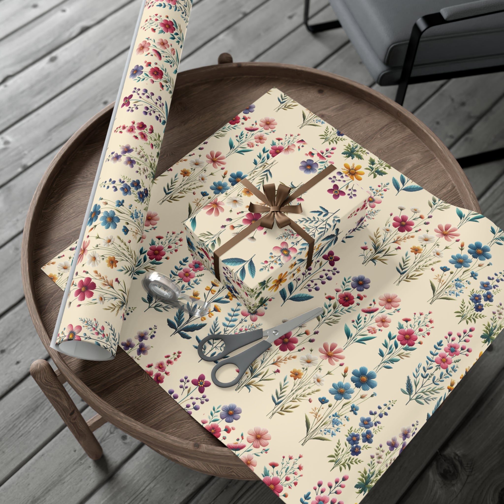 Best Beautiful Wildflower Wrapping Paper Vibrant Floral Patterns on Premium Quality Paper for All Occasions Perfect for Birthdays, Weddings, and Special Celebrations Mother's Day, Christmas - MRSBYVALLE