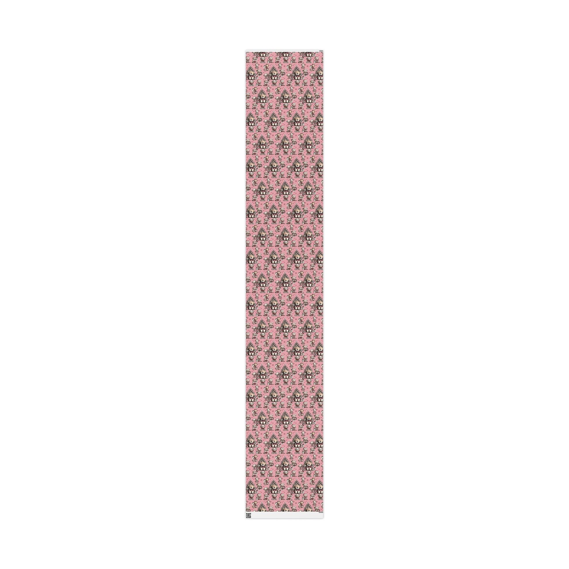 Whimsical Pink Teddy Bear Wrapping Paper Cute Holiday Gift Wrap for Sweet  Cozy Presents