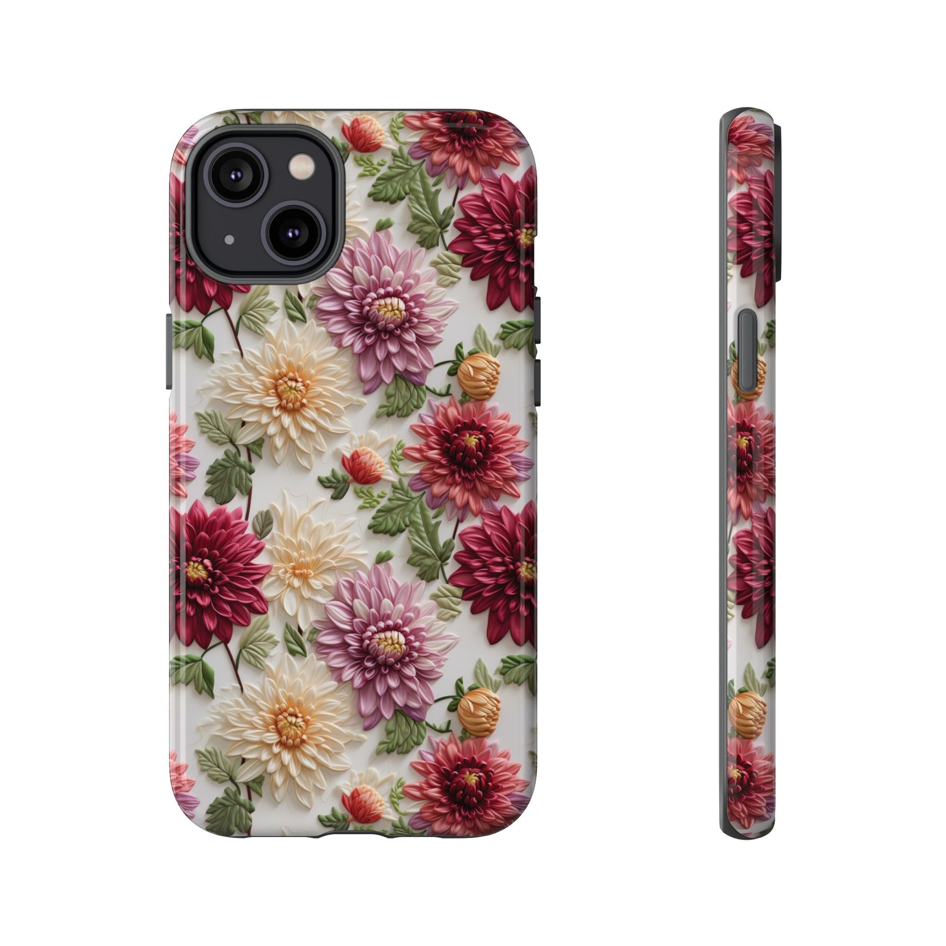 Floral Fall Phone Case for iPhone 16 pro15 14 13 12  21 23 Samsung, and Pixel | Stylish Protective Cover Gift for Her Perfect for Floral Lover