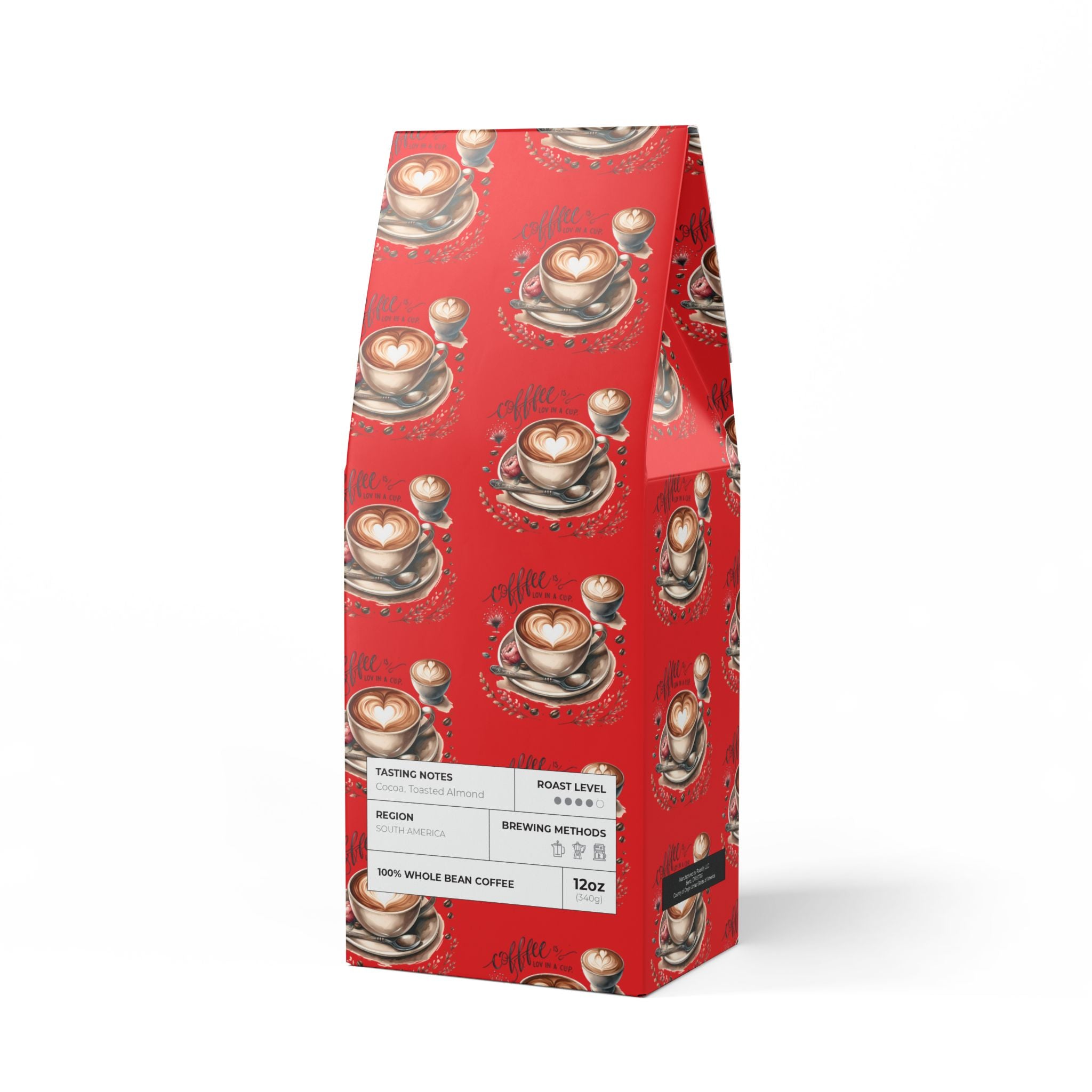 Coffee Blend | 12oz Medium-Dark Roast | Toasted Nut & Cocoa Notes | Whole Bean & Ground Options | Roasted in the USA Perfect Brew  Unique Gifts, for Coffee Lover