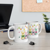 Cute Bunny Bows Mug Adorable Easter Rabbit Design, Available in 11oz & 15oz, Spring Coffee Cup, Bunny Lover Gift, Fun and Cheerful Hot Beverage Mug