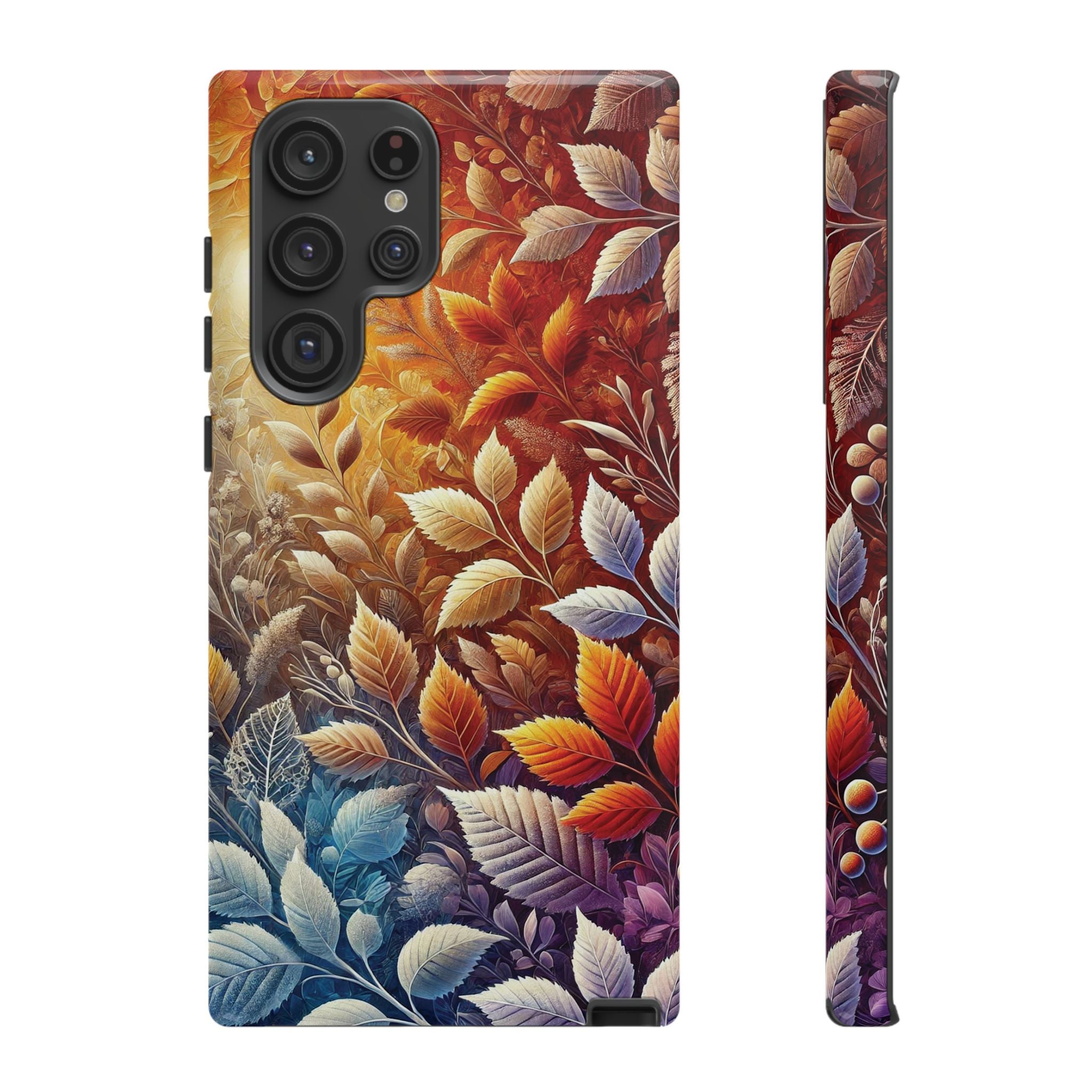 Beautiful Colorful Leaves Phone Case Vibrant Autumn Design for iPhone & Samsung, Durable Protection with Eye Catching Style, Perfect for Nature Lovers & Seasonal Charm Gift for Her