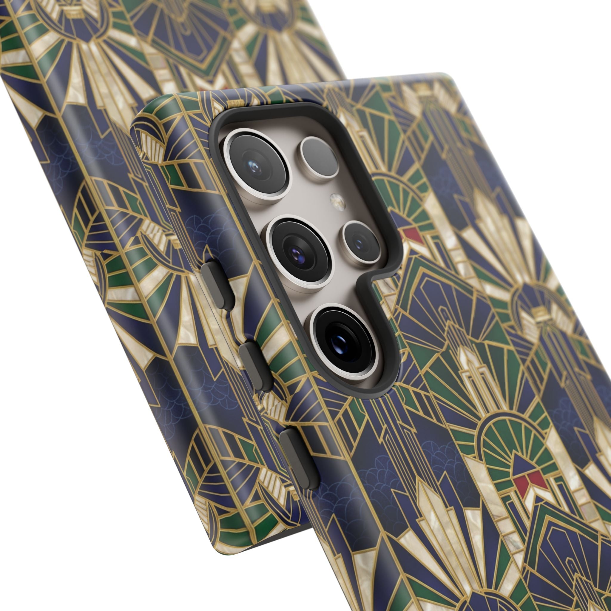 Navy & Gold Art Deco Phone Case — Imperial Art Deco Tough Case