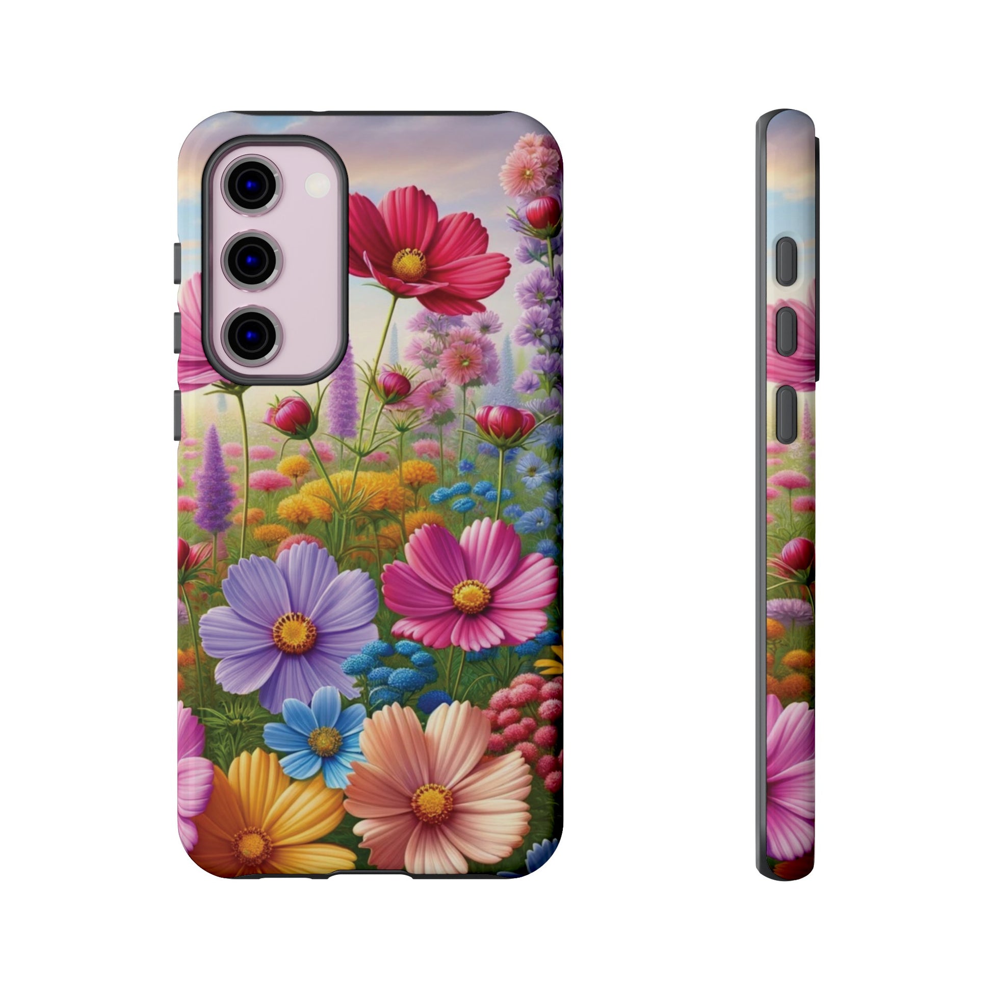 Bright Floral Phone Case Durable for iPhone Samsung Gift iPhone 15, 14, 13 Samsung Pixel Gift for Mom Accessory Gift for Her