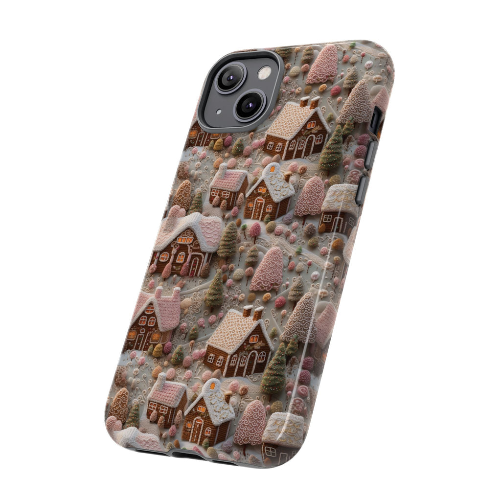 Gingerbread House 3D Phone Case Durable for iPhone Samsung Gift iPhone 15, 14, 13 Samsung Pixel Gift for Mom Accessory Gift for Her