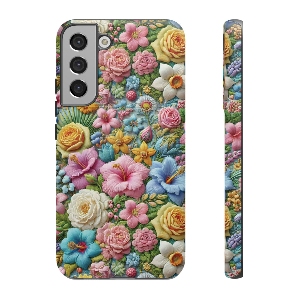 Elegant Pastel Flower Phone Case – Beautiful Floral Design, Durable Protection for Your Device, Stylish and Lightweight, Perfect Gift for Flower Lovers