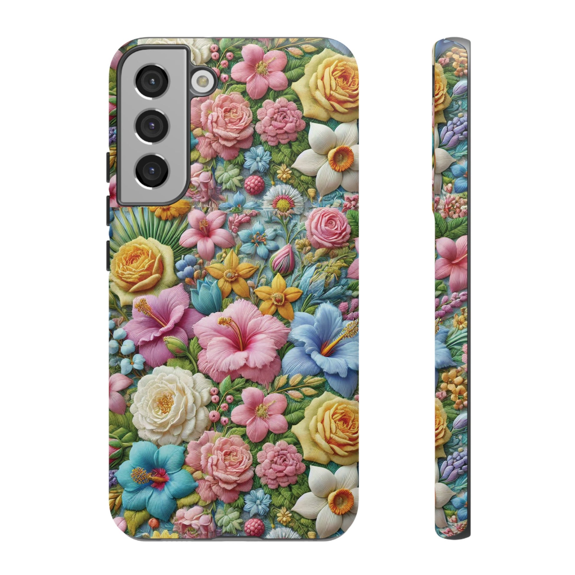 Elegant Pastel Flower Phone Case – Beautiful Floral Design, Durable Protection for Your Device, Stylish and Lightweight, Perfect Gift for Flower Lovers