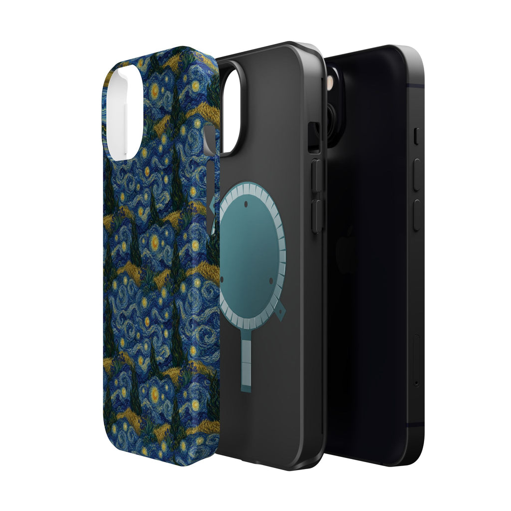 Van Gogh Illusion Magnetic Phone Case — Elegant Impact‑Resistant Art Lover Design