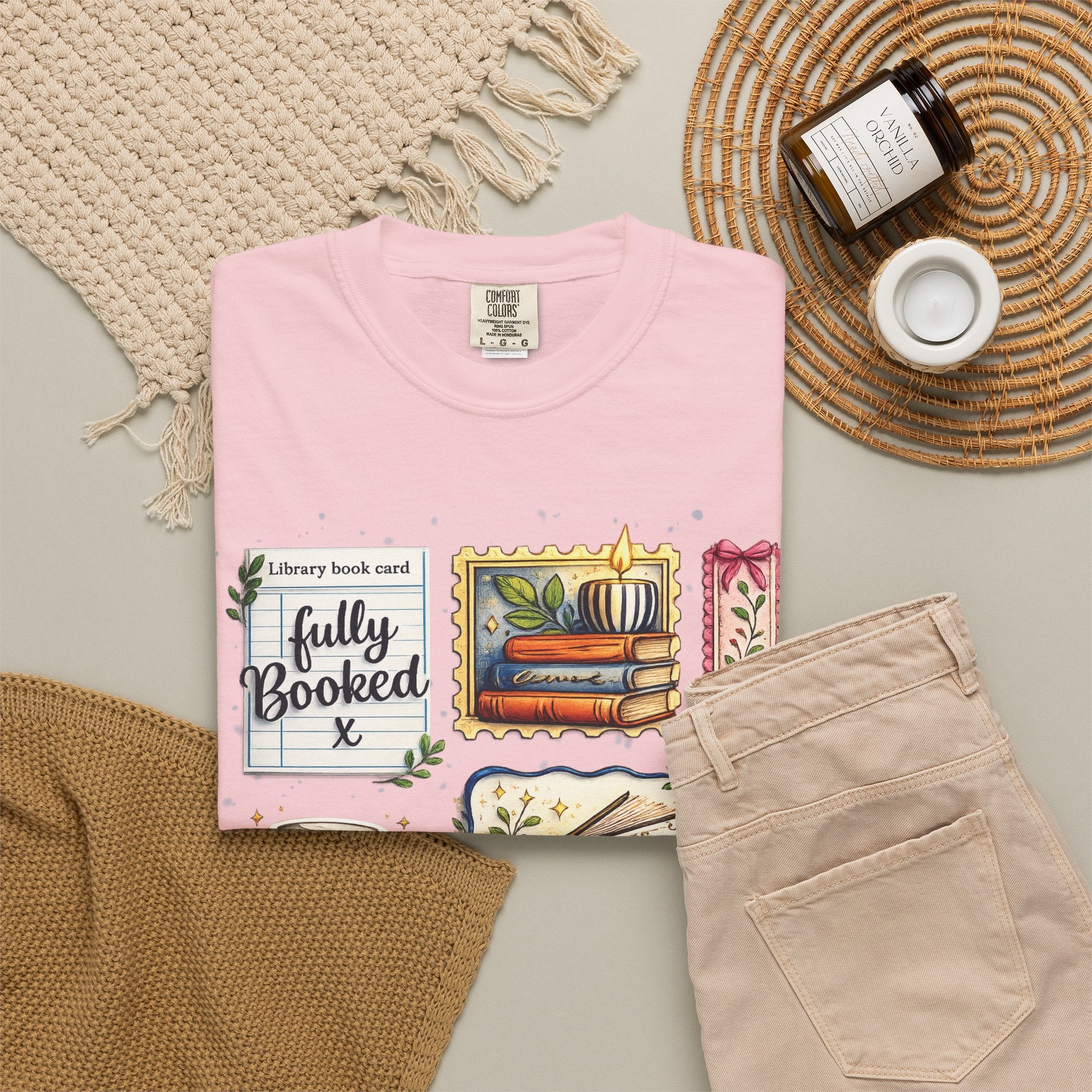 Comfort Colors “Just One More Chapter & Coffee” Shirt Cozy Book Lover Tee