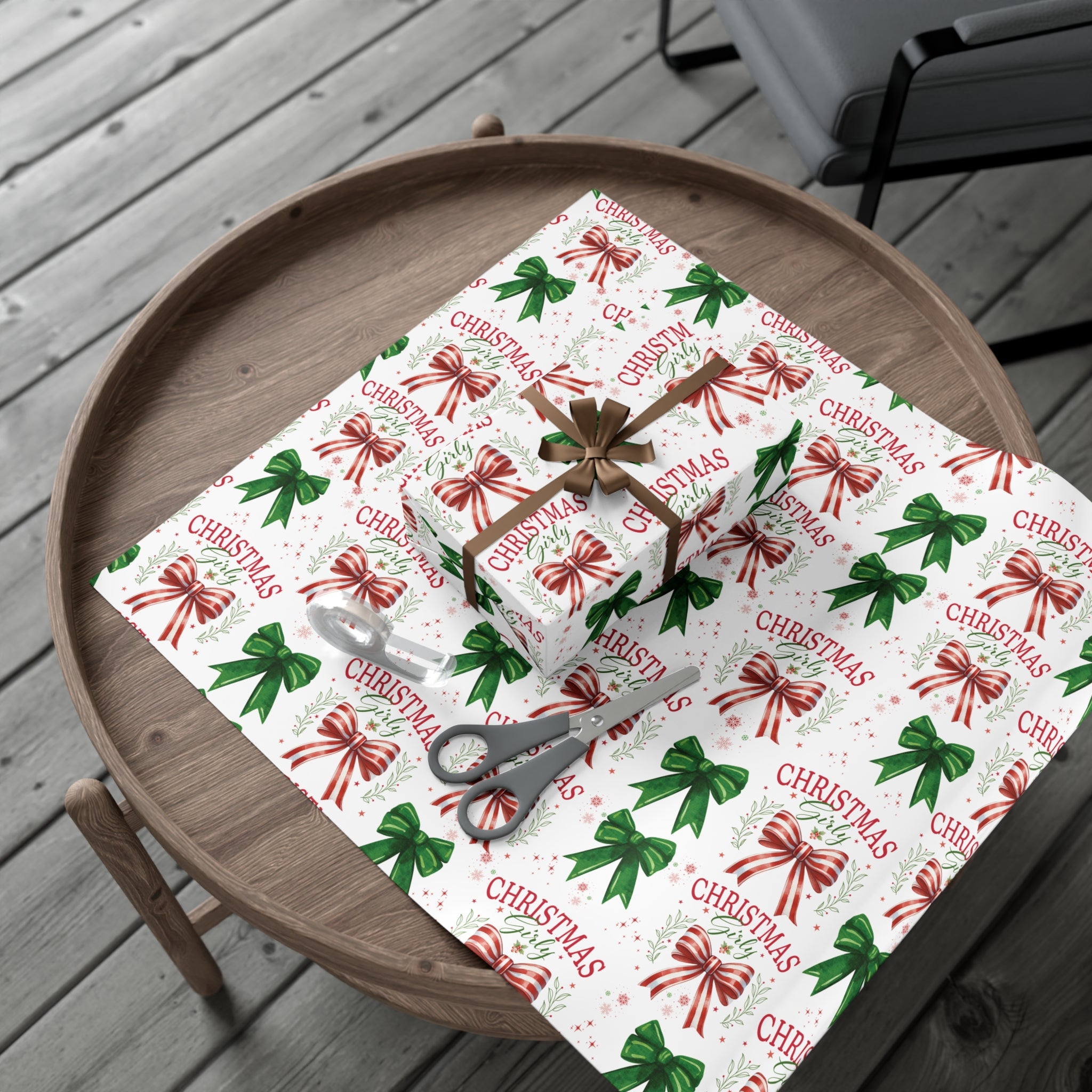 Girly Christmas Wrapping Paper | Cozy Holiday Gift Wrap | Perfect for Christmas Presents, Wedding Celebrations, and Winter Wonderland Themes Christmas - MRSBYVALLE