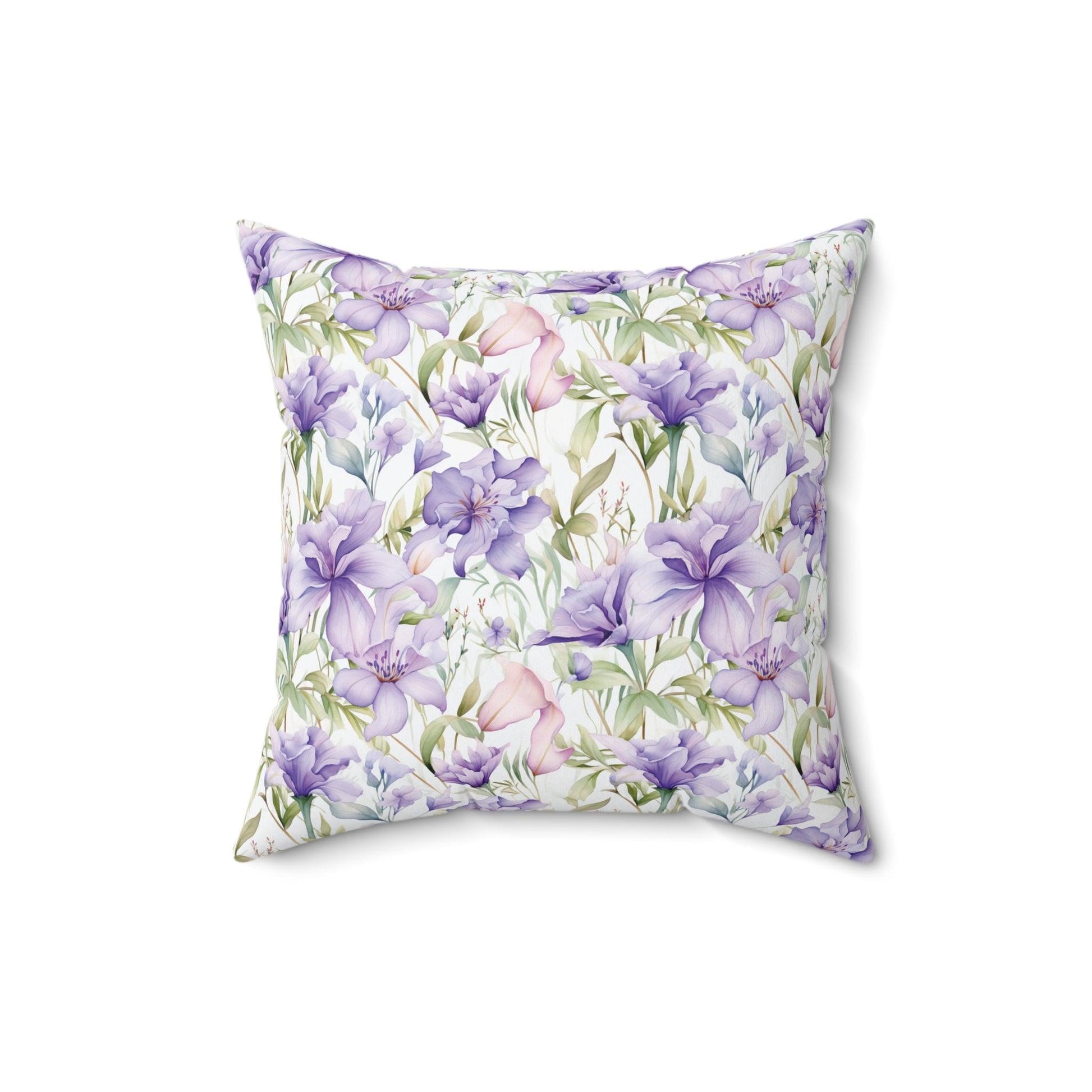 Butterfly and Floral Square Pillow Pet Lover Elegance Charm to Your Décor Stylish Accent Housewarming Gift New House, Bridal Shower Gift - MRSBYVALLE