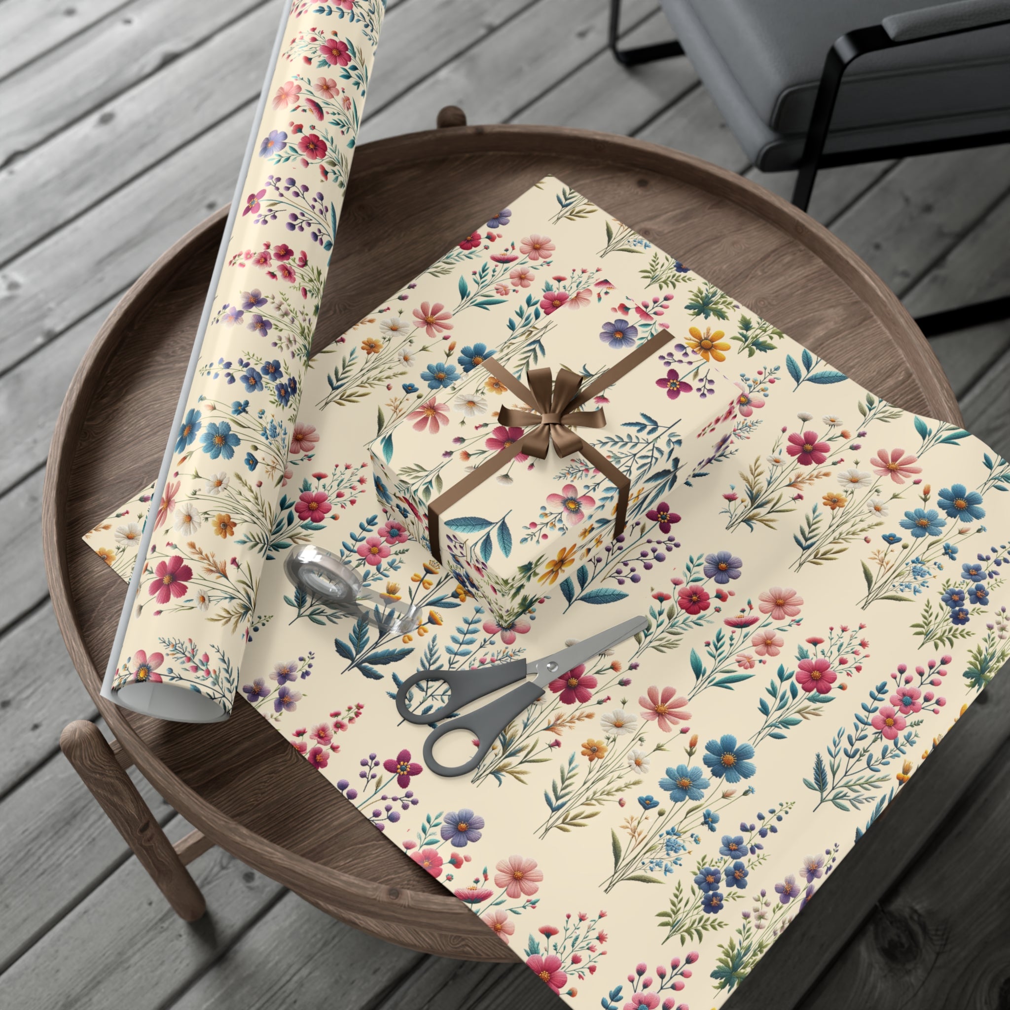 Best Beautiful Wildflower Wrapping Paper Vibrant Floral Patterns on Premium Quality Paper for All Occasions Perfect for Birthdays, Weddings, and Special Celebrations Mother's Day, Christmas - MRSBYVALLE