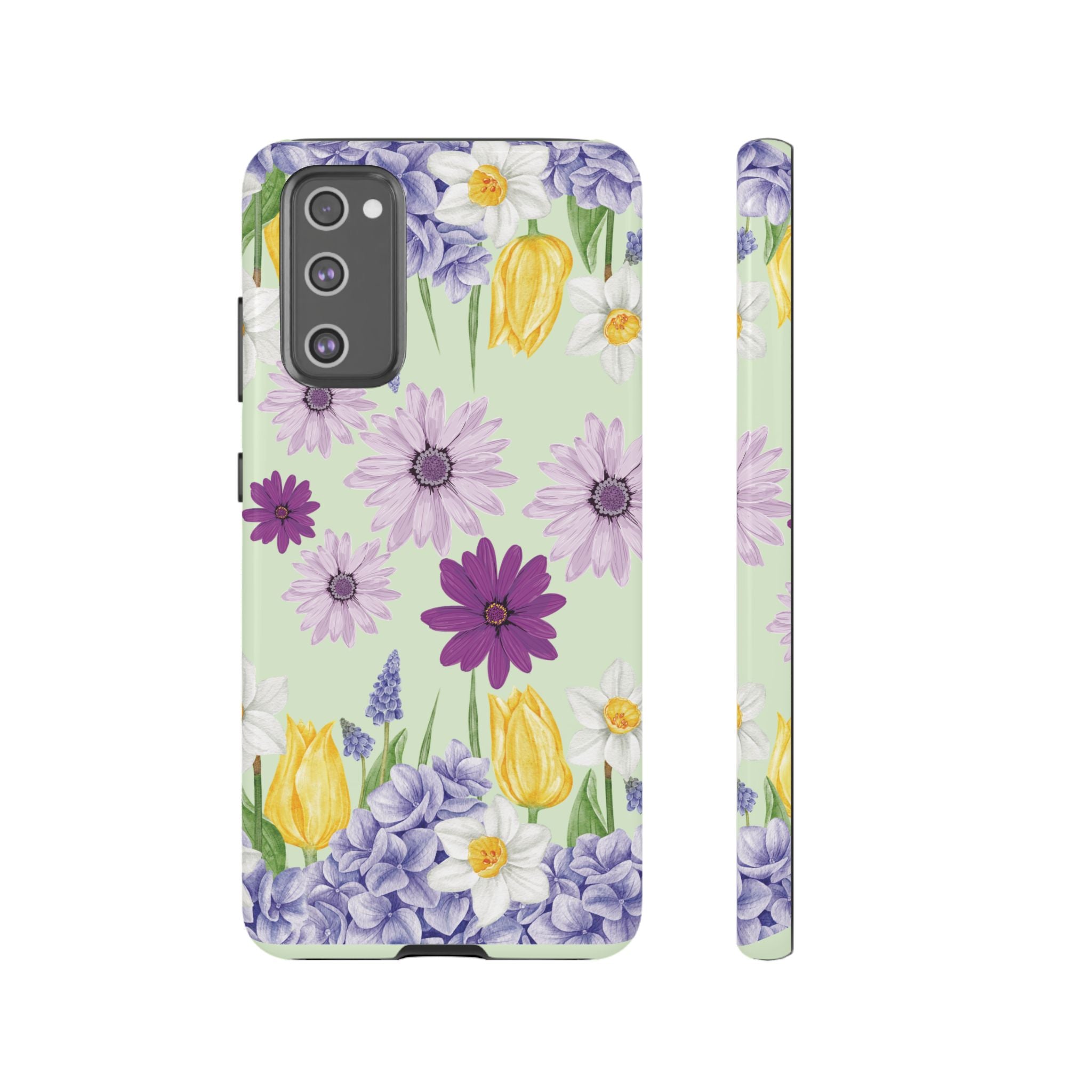Lavender Yellow Flower Phone Case – Stylish Protective Cover for iPhone & Samsung, Botanical Design, Perfect Gift for Spring & Everyday Elegance