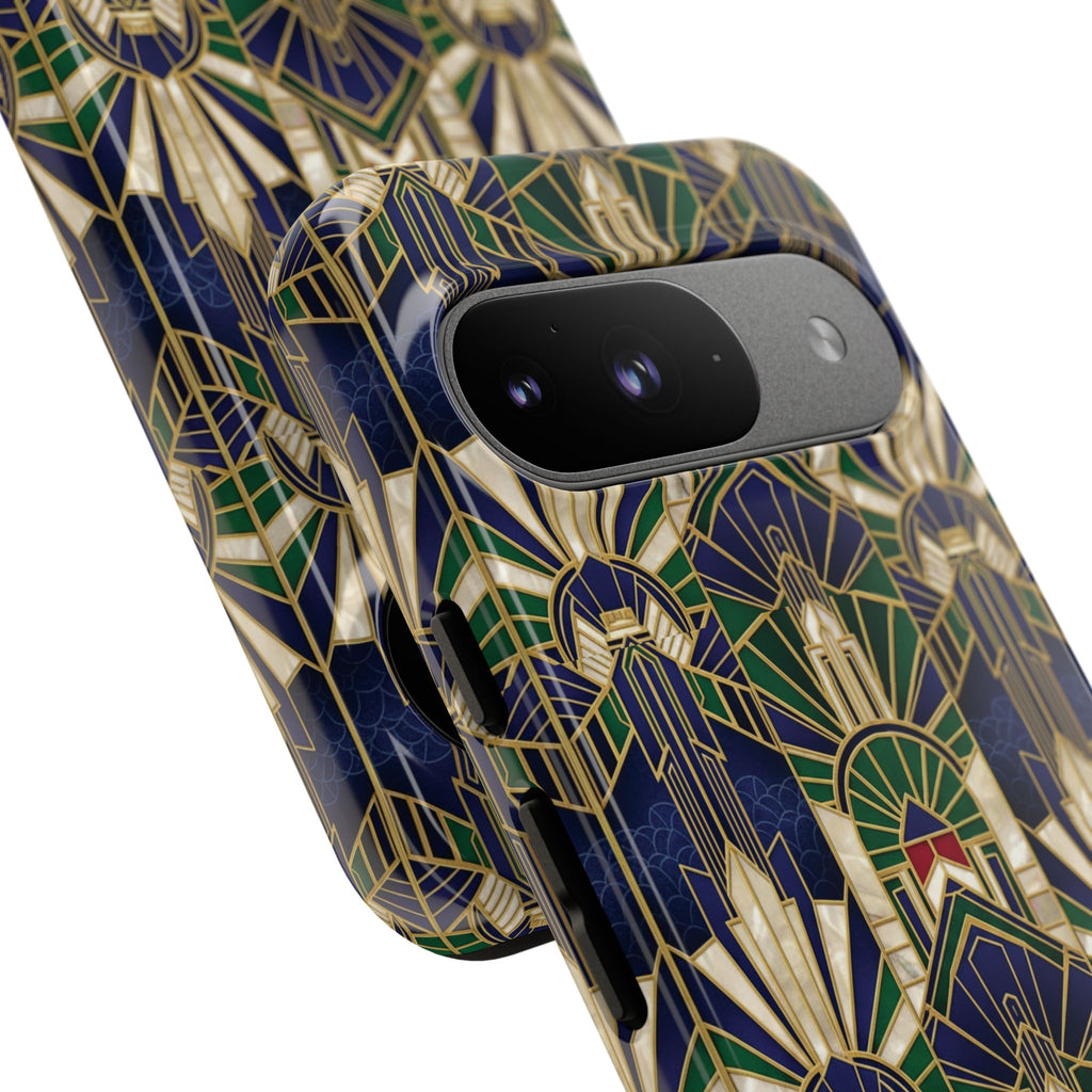 Navy & Gold Art Deco Phone Case — Imperial Art Deco Tough Case