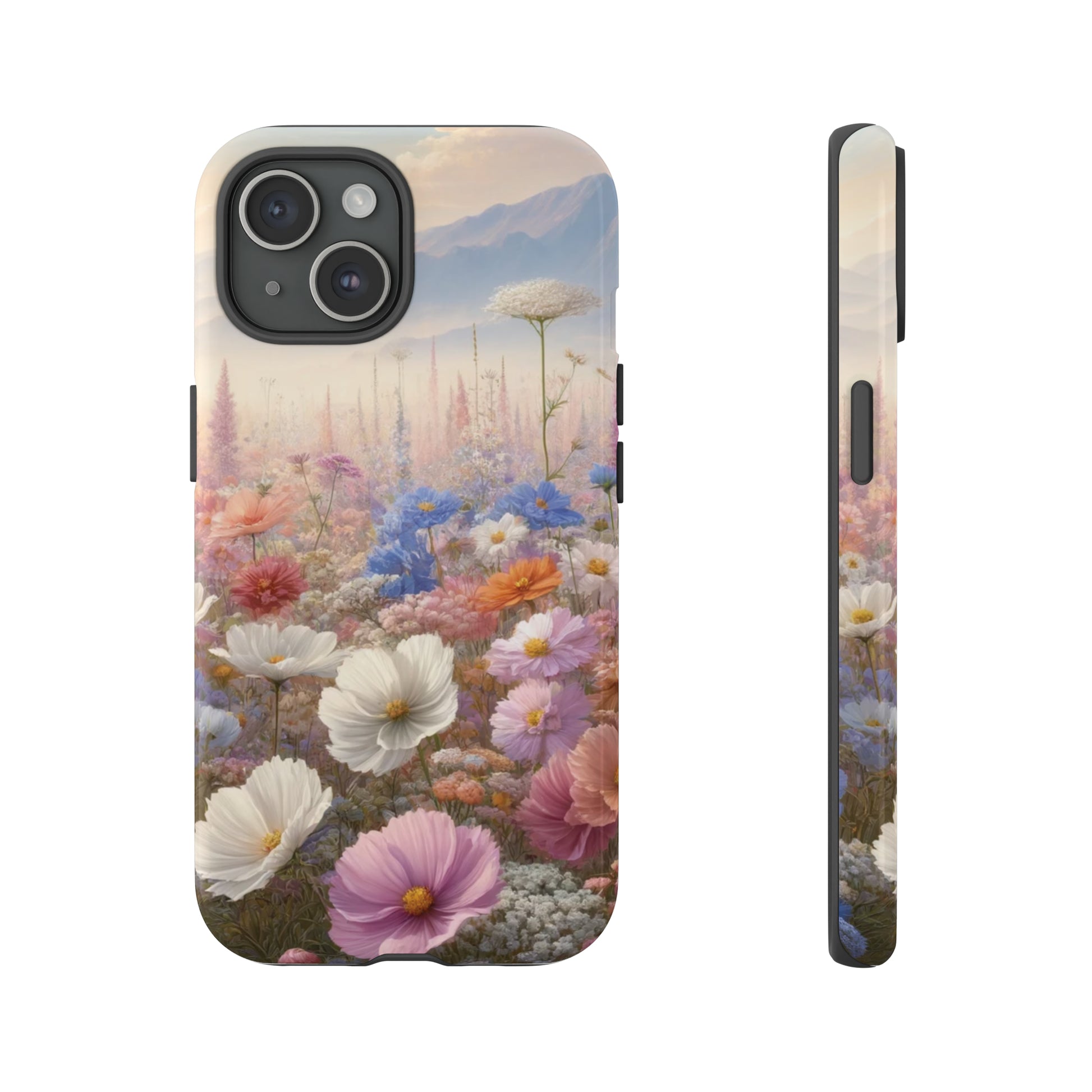 Phone Case Floral Boho Luxury Tough Case Floral Elegant Durable Stylish for Modern Devices iPhone 15, Samsung iPhone Samsung Accessory Gift for Her.