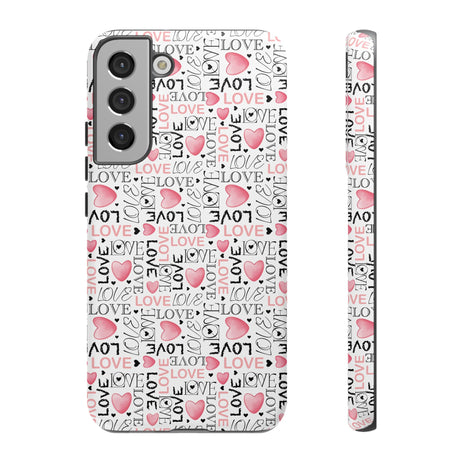 Cute Love Modern Watercolor Abstract Phone Case Compatible with iPhone, Samsung & More - Stylish, Durable Protection with Vibrant Artistic Design Perfect Gift for Her