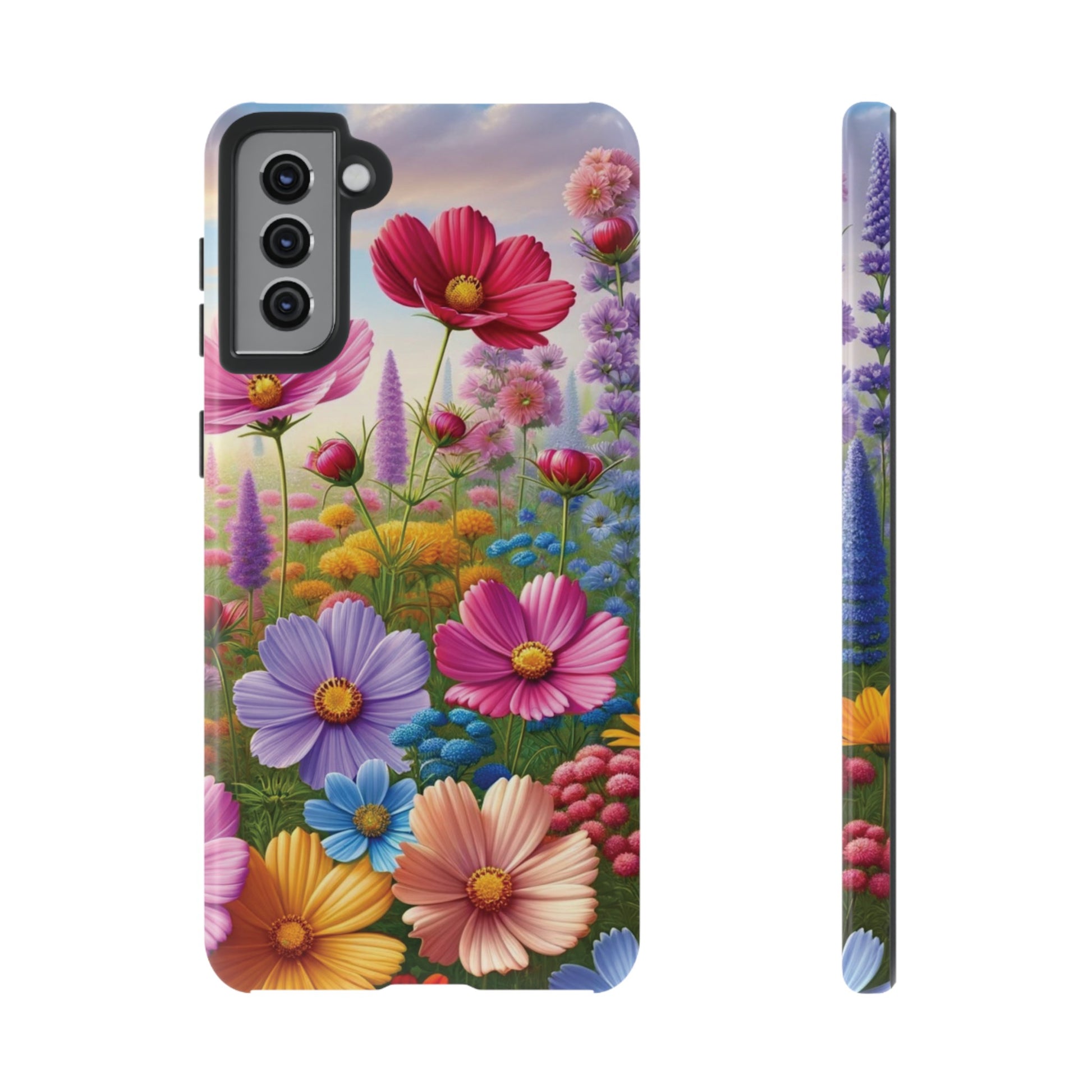 Bright Floral Phone Case Durable for iPhone Samsung Gift iPhone 15, 14, 13 Samsung Pixel Gift for Mom Accessory Gift for Her