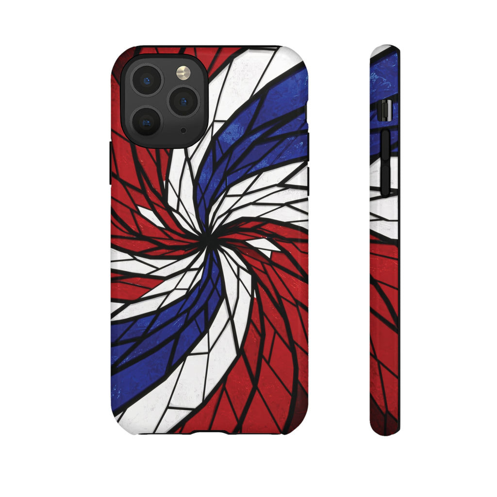 Patriotic Red White & Blue Phone Case – USA Flag Design, Independence Day Gift, Protective Cover for iPhone, Samsung, Pixel