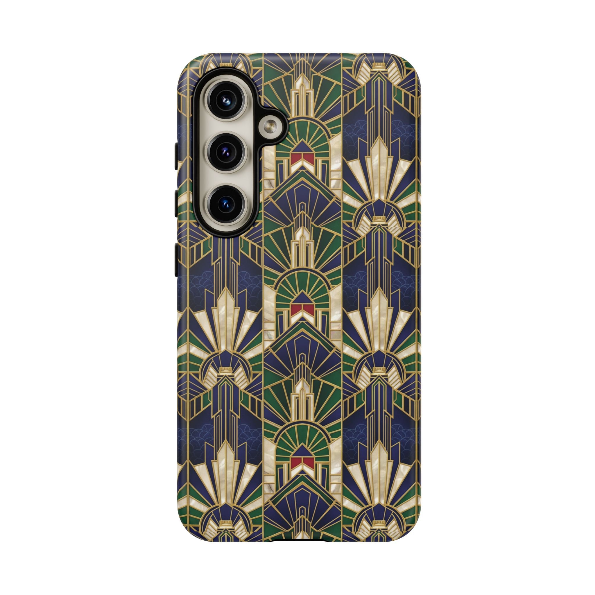 Navy & Gold Art Deco Phone Case — Imperial Art Deco Tough Case
