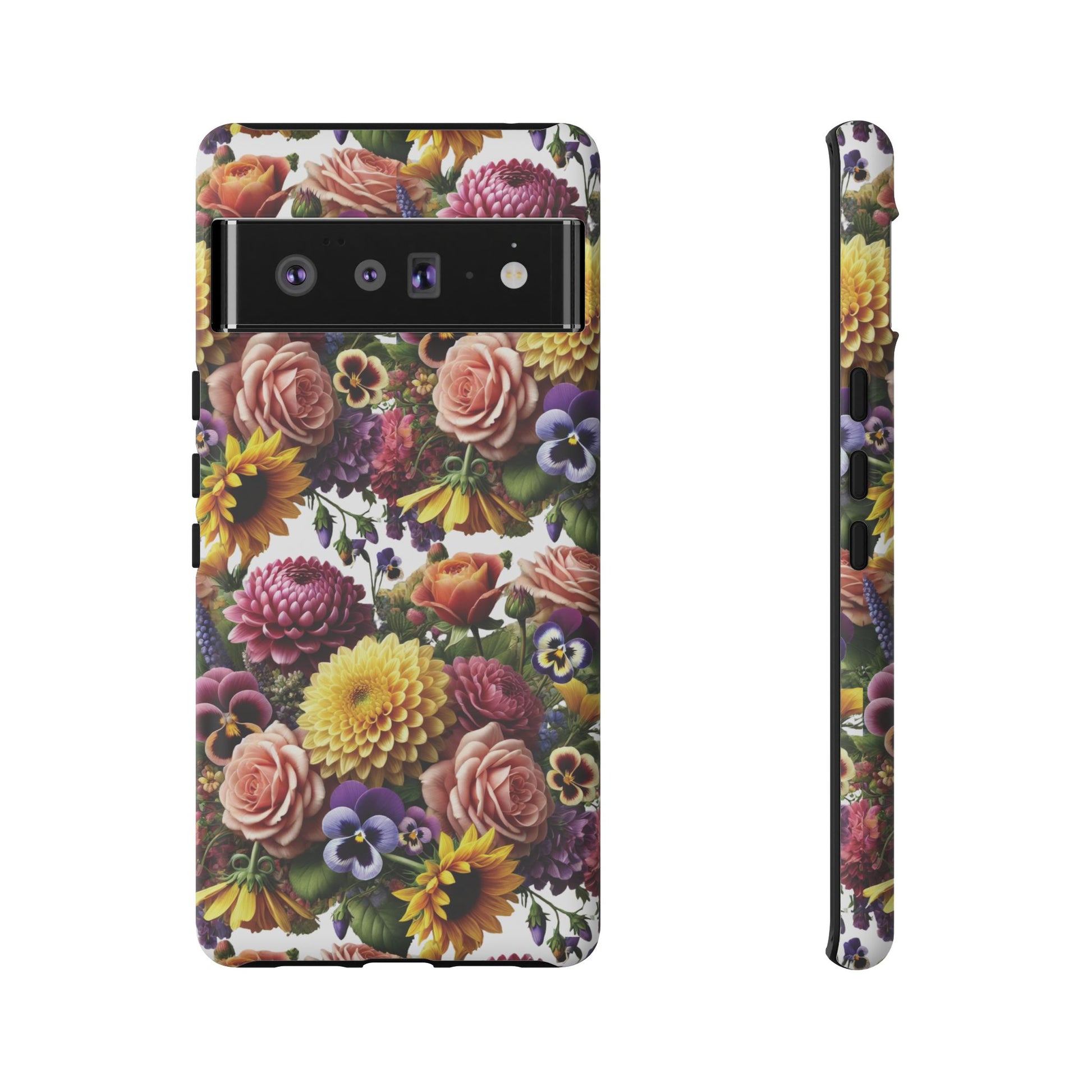 Floral Fall Phone Case for iPhone 16 15 14 13 12  21 23 Samsung, and Pixel | Stylish Protective Cover Gift for Her Perfect for Floral Lover
