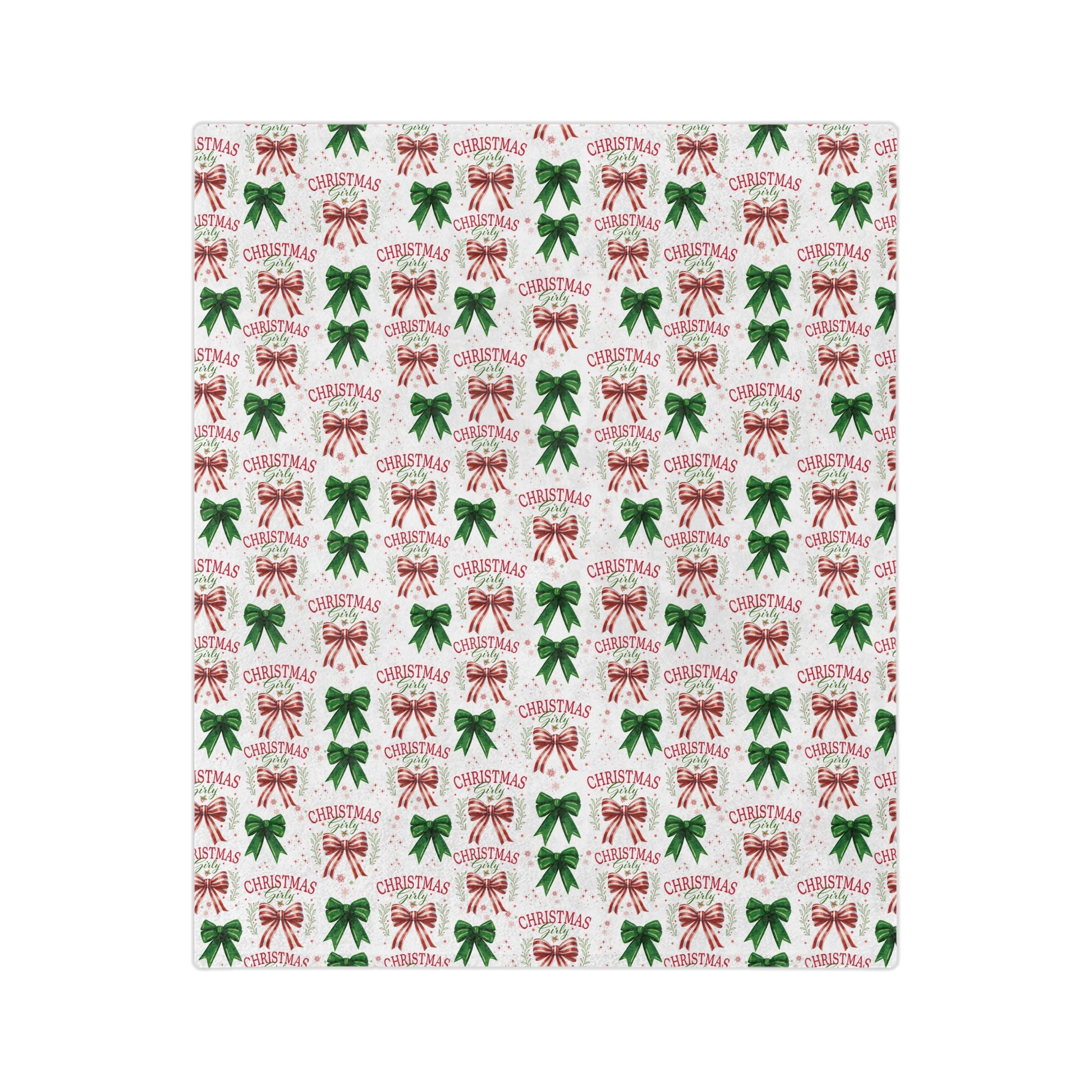 Girly Christmas Coquette Bows Minky Cozy Blanket Throw - Ultra Soft & Warm Bedding, Perfect for Home, Couch, or Bed | Best Gift for All Seasons Plush Microfiber for Maximum Comfort Blanket, Perfect for Snuggling Decor, Housewarming Gift Throw - MRSBYVALLE