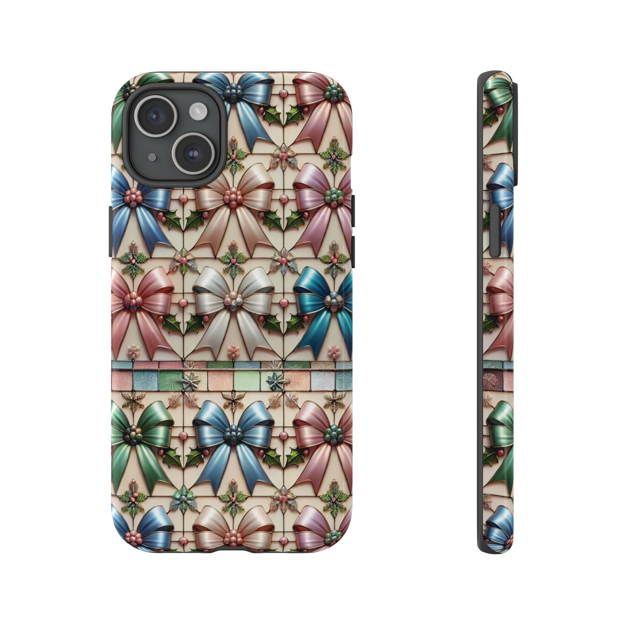 Coquette Bows Pastel Phone Case for iPhone 17 ,  15 14 13 12  21 23 Samsung, and Pixel | Stylish Protective Cover Gift for Her Perfect for Floral Lover
