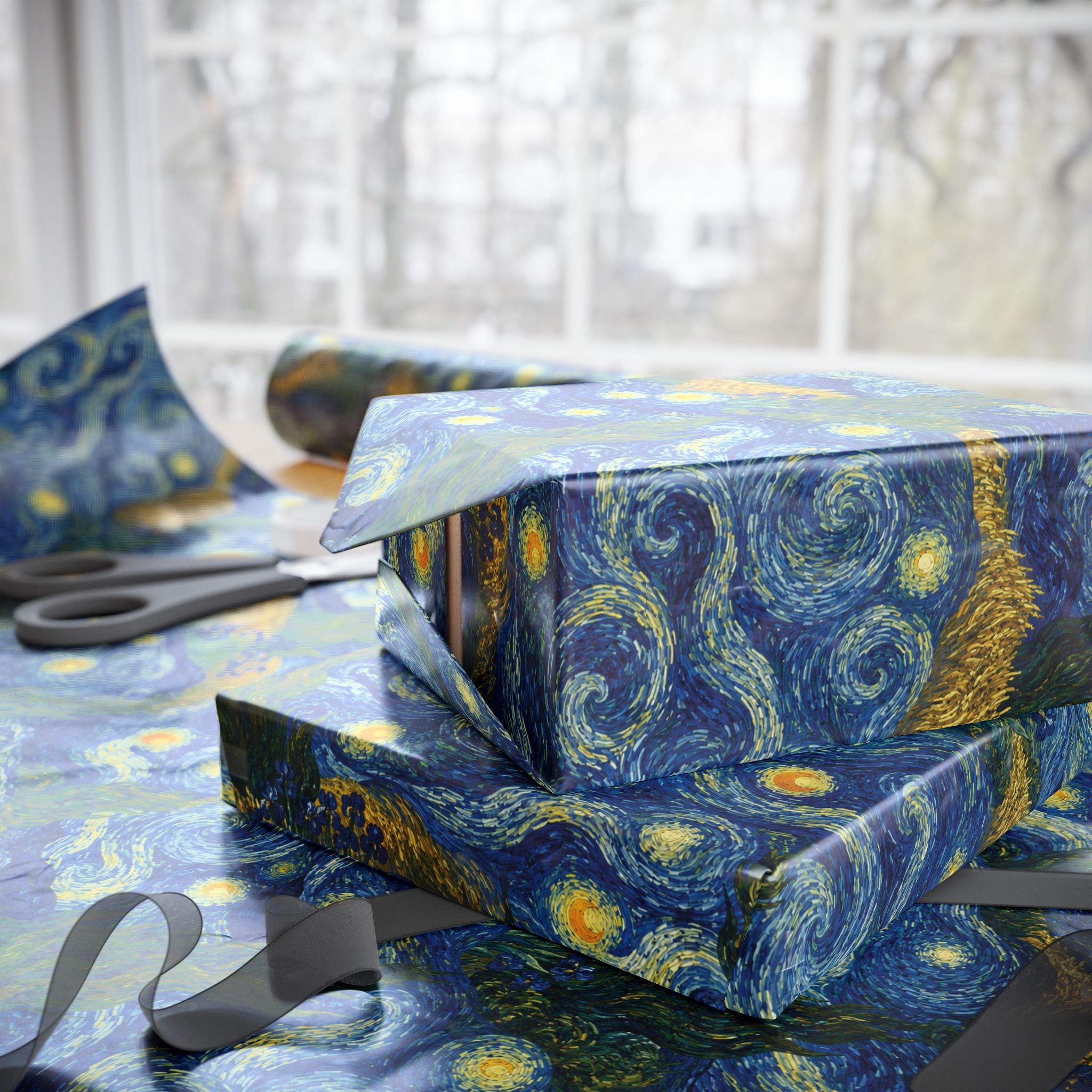 Van Gogh Illusion Wrapping Paper — Artist Birthday & Art Lover Gift Wrap