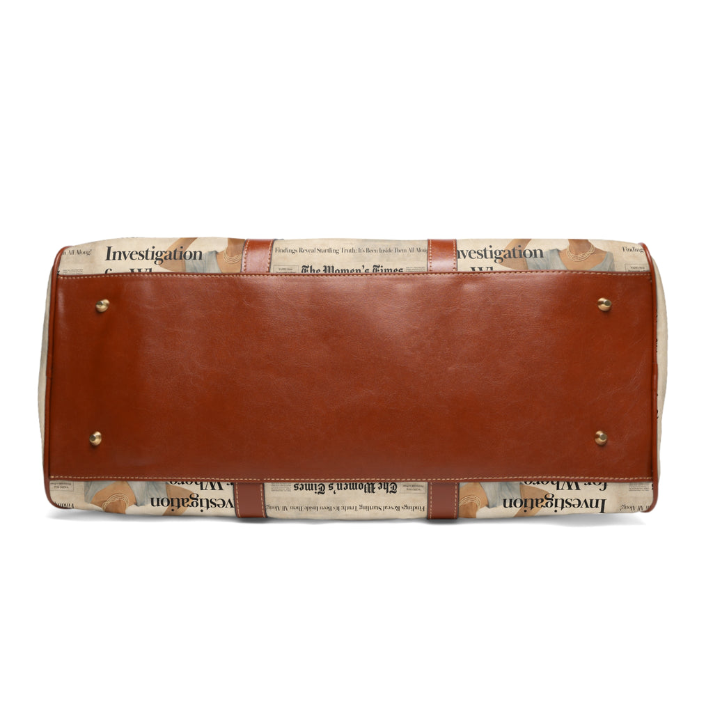 Funny Vintage Sarcastic Woman Waterproof Travel Bag | Retro Travel Tote Weekend Bag