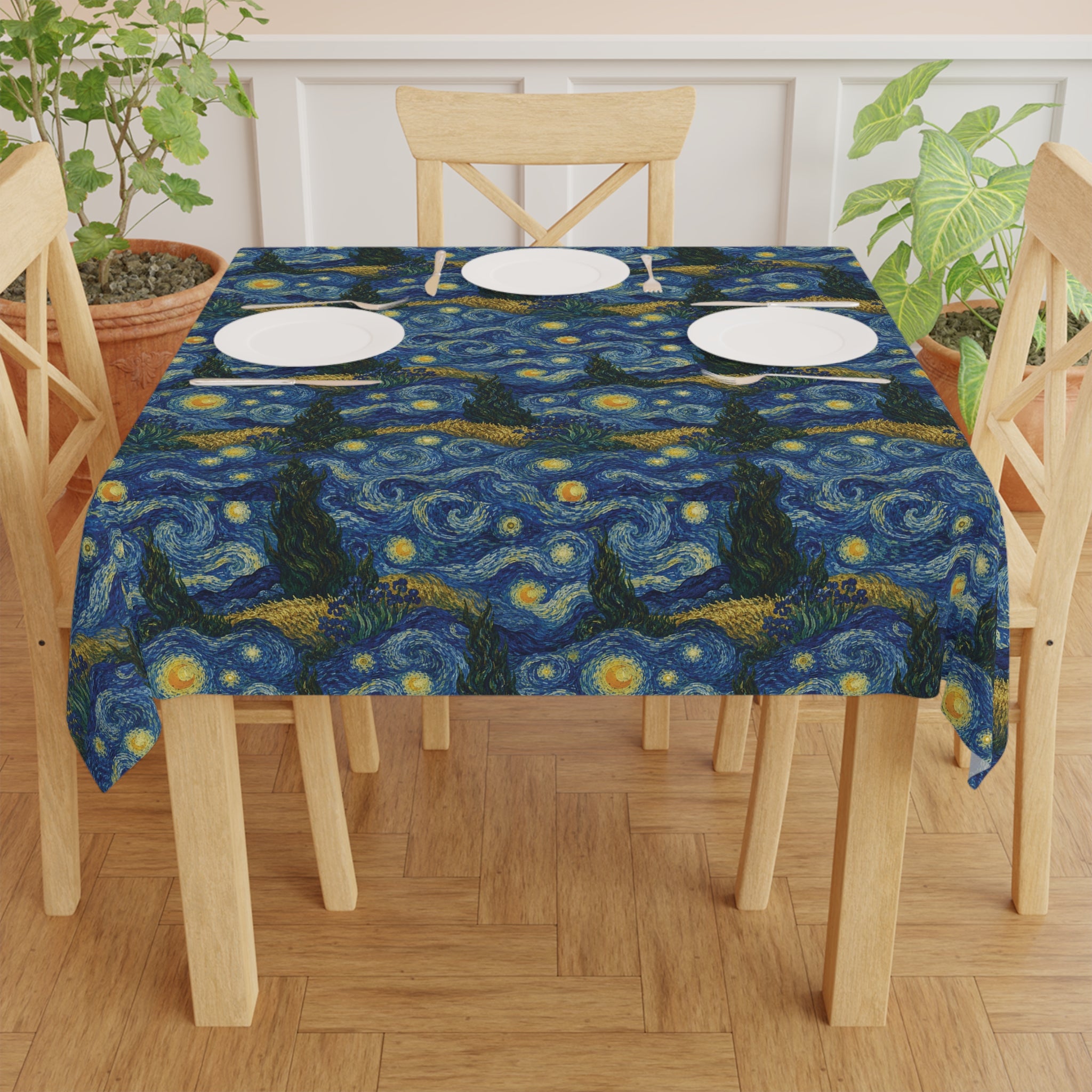 Van Gogh Illusion Tablecloth — Elegant Art Lover Design