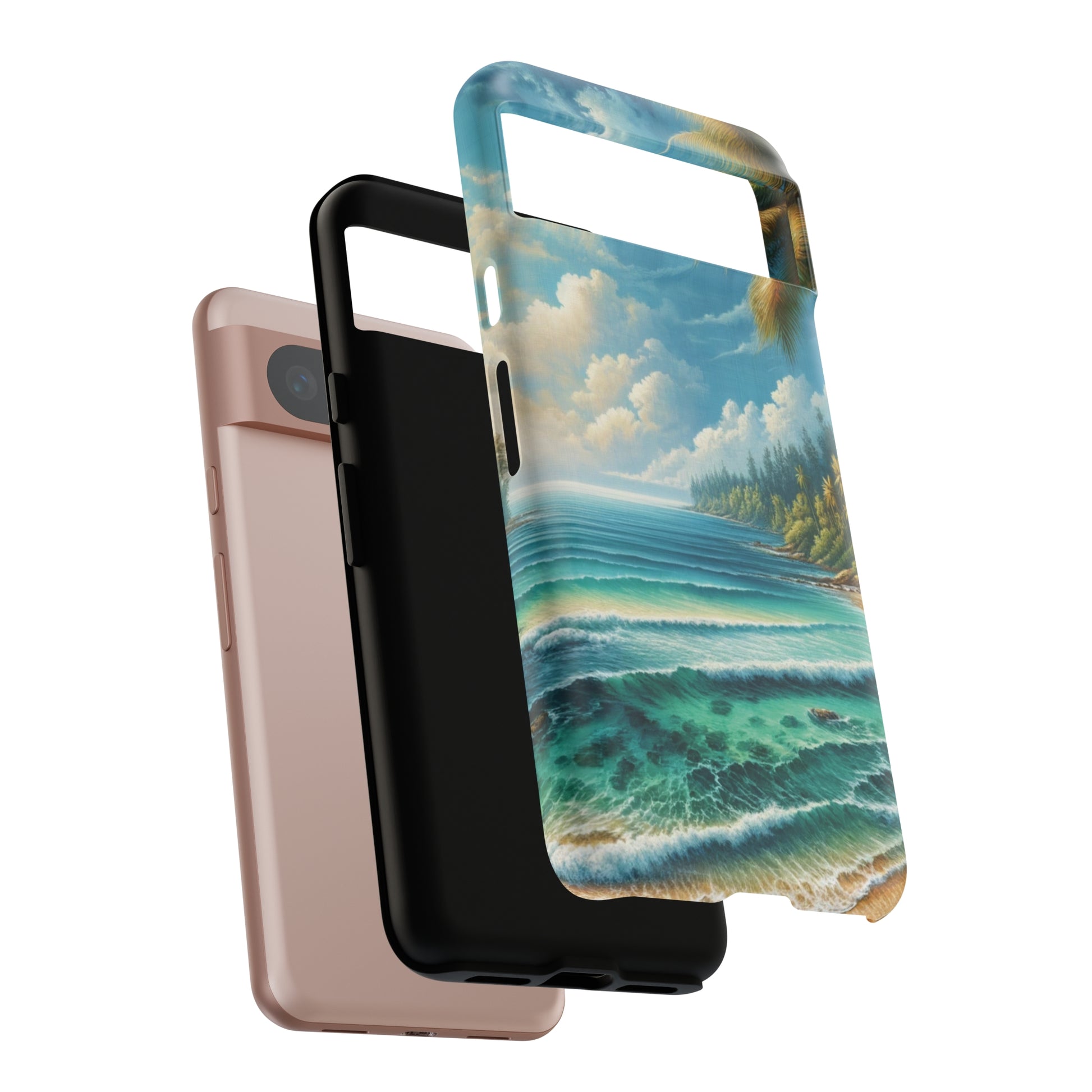 Coastal Serenity Ocean Beach View Protective Phone Case Gift for Her Phone 15, Samsung iPhone Samsung Gift for Her Case iPhone 15, Samsung iPhone Samsung Accessory Gift for Her.