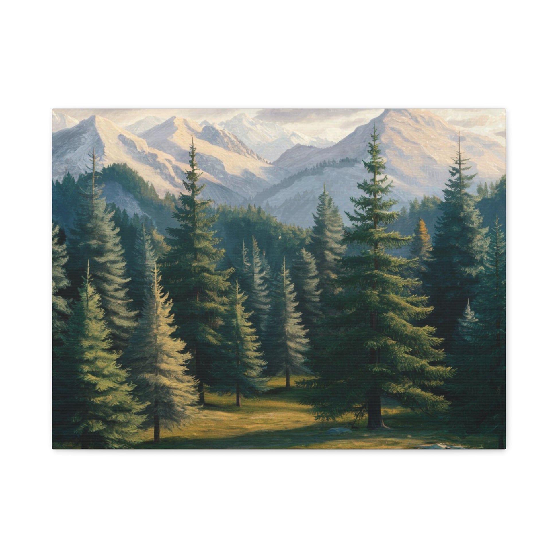 Majestic Mountain Lake Watercolor Landscape Art Print for Home Decor, Nature-Inspired Wall Art, Perfect for Living Room, Office & Gift Ideas Birthday Gift, Housewarming New House Decor.