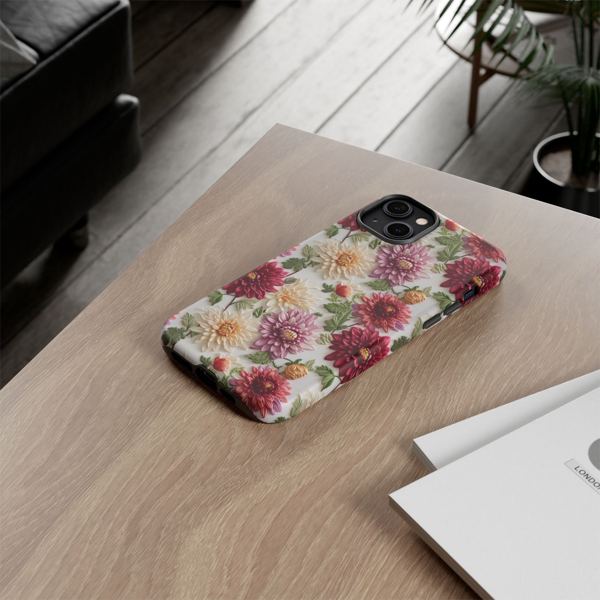 Floral Fall Phone Case for iPhone 16 pro15 14 13 12  21 23 Samsung, and Pixel | Stylish Protective Cover Gift for Her Perfect for Floral Lover - MRSBYVALLE
