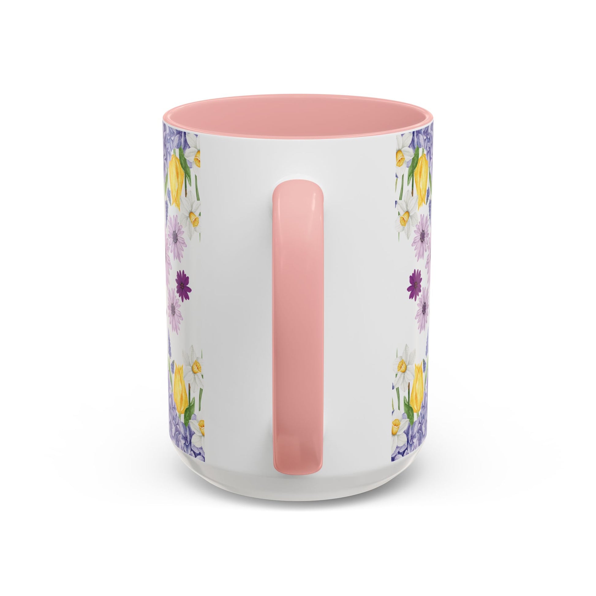 Botanical Floral Mug  Lavender & Yellow Flowers, Ceramic 11oz & 15oz Cup, Ideal Gift for Coffee Lovers, Mother's Day, or Cozy Spring Mornings