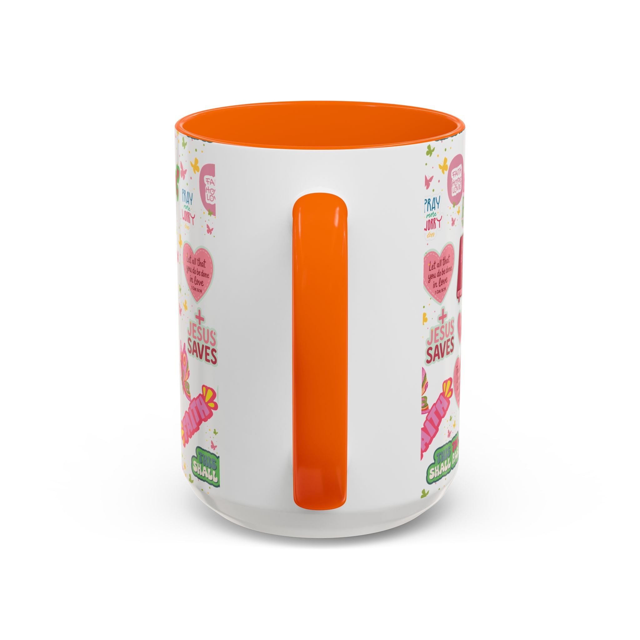 Commencez votre journée avec la foi | Mug chrétien avec verset biblique | Cadeau inspirant pour chrétiens | Mug à café en céramique 325 ml et 443 ml Matins de printemps douillets