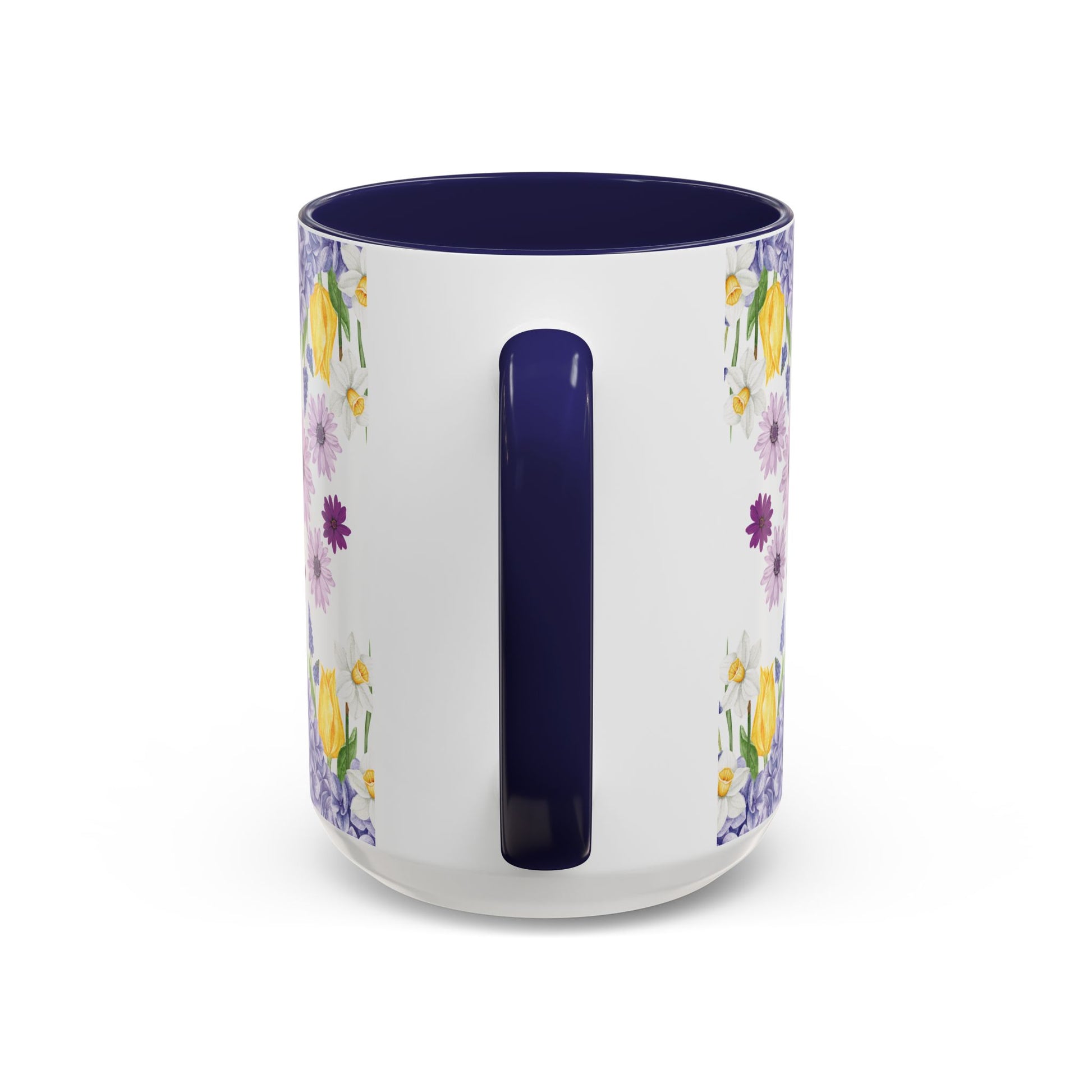 Botanical Floral Mug  Lavender & Yellow Flowers, Ceramic 11oz & 15oz Cup, Ideal Gift for Coffee Lovers, Mother's Day, or Cozy Spring Mornings