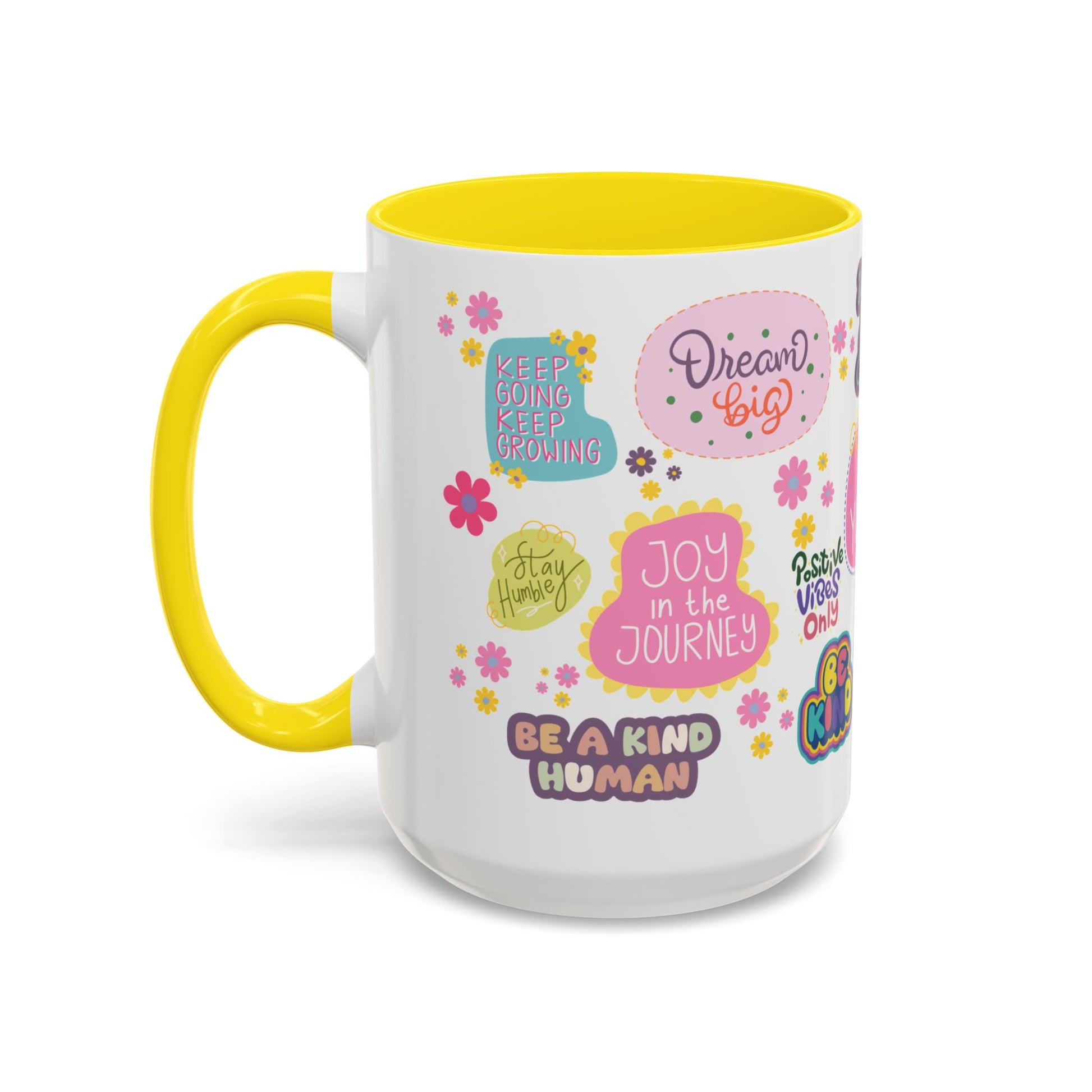 Good Vibes Only Coffee Mug 11 & 15 oz Ceramic Inspirational Cup, Positive Affirmation Gift for Mom, Teacher & Coworker | Morning Motivation Mother's Day, or Cozy Spring Mornings