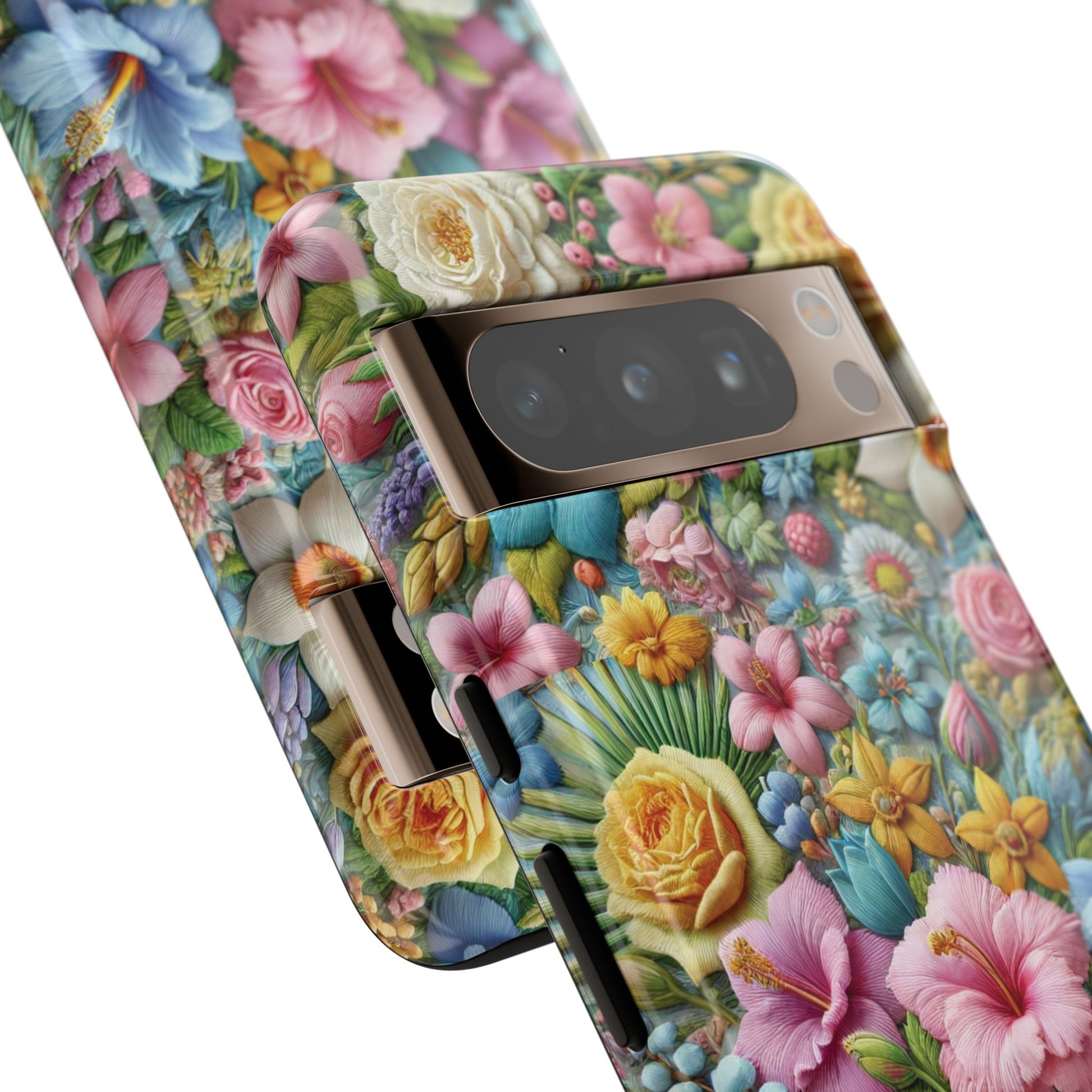 Elegant Pastel Flower Phone Case – Beautiful Floral Design, Durable Protection for Your Device, Stylish and Lightweight, Perfect Gift for Flower Lovers