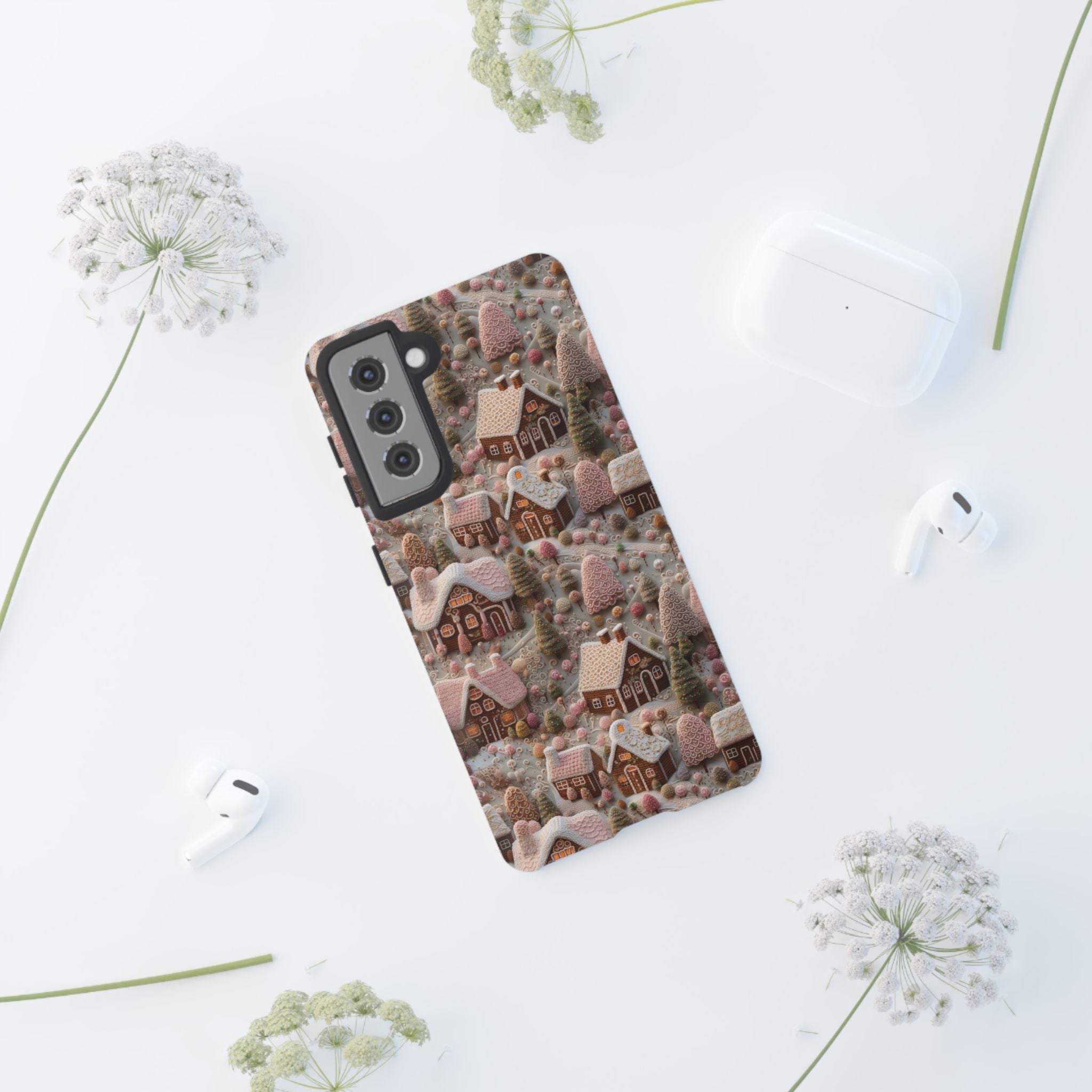 Gingerbread House 3D Phone Case Durable for iPhone Samsung Gift iPhone 15, 14, 13 Samsung Pixel Gift for Mom Accessory Gift for Her