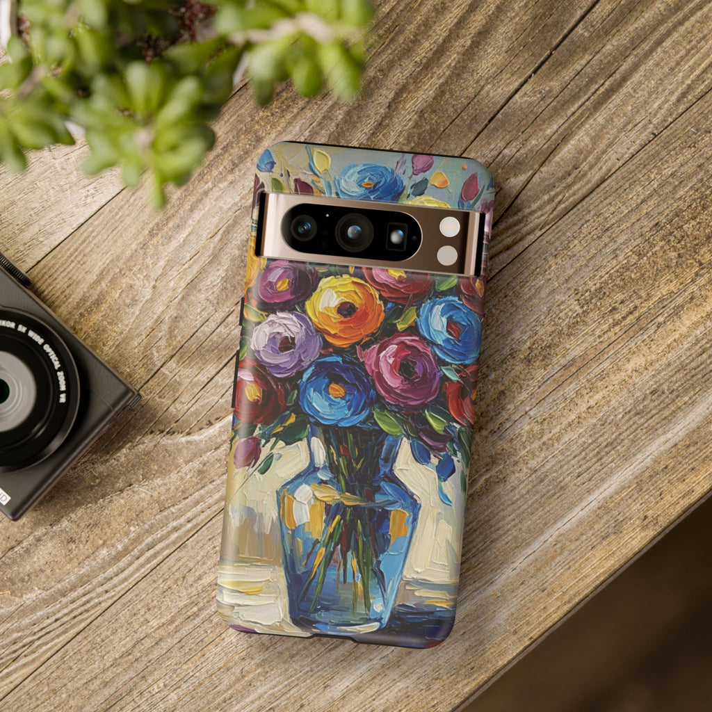 Floral Luxury Oil Painting Illusion Tough Case — Floral Art Phone Case for Art Lovers