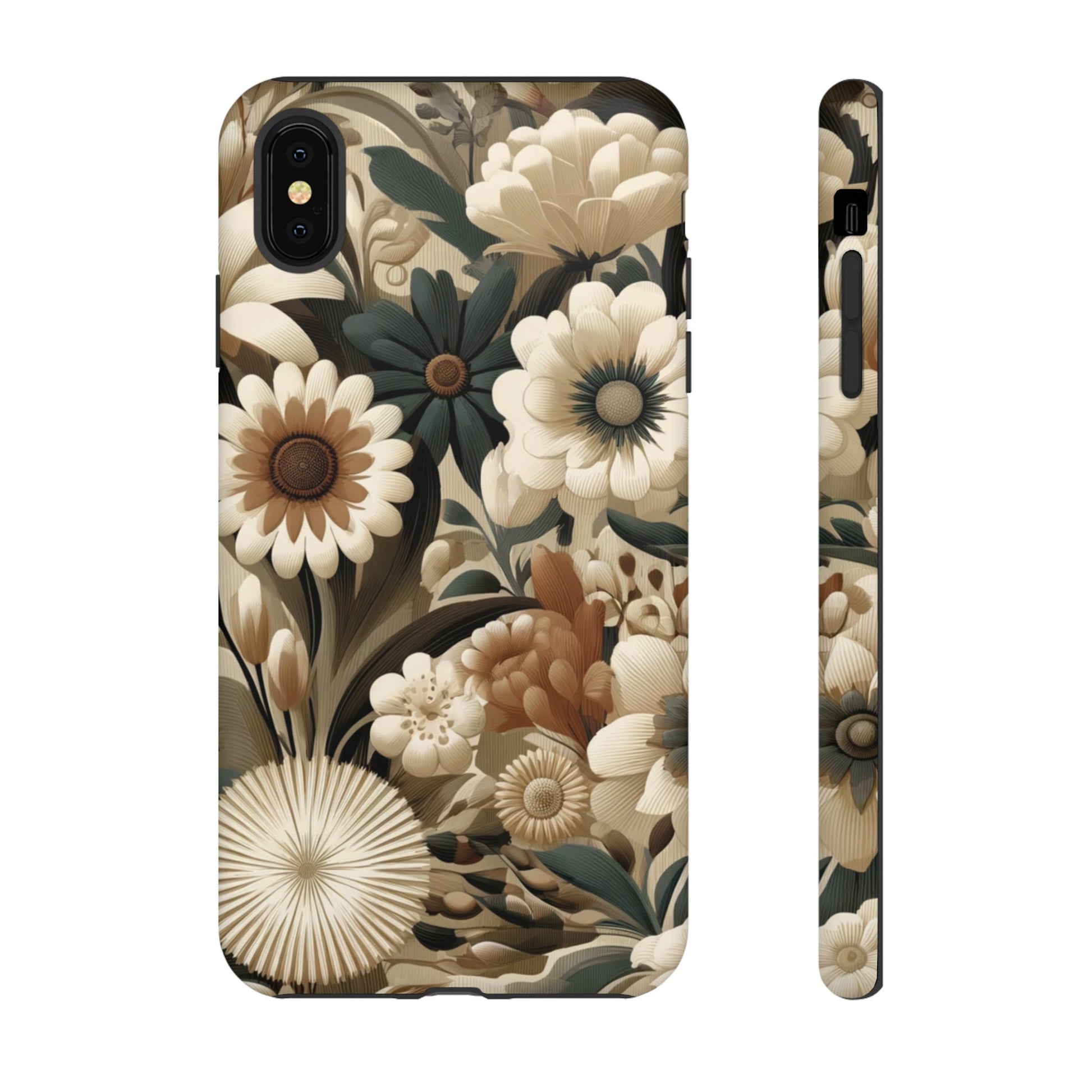 Mid-century Modern Floral Phone Case Durable for iPhone Samsung Gift iPhone 15, 14, 13 Samsung Pixel Gift for Mom Accessory Gift for Her