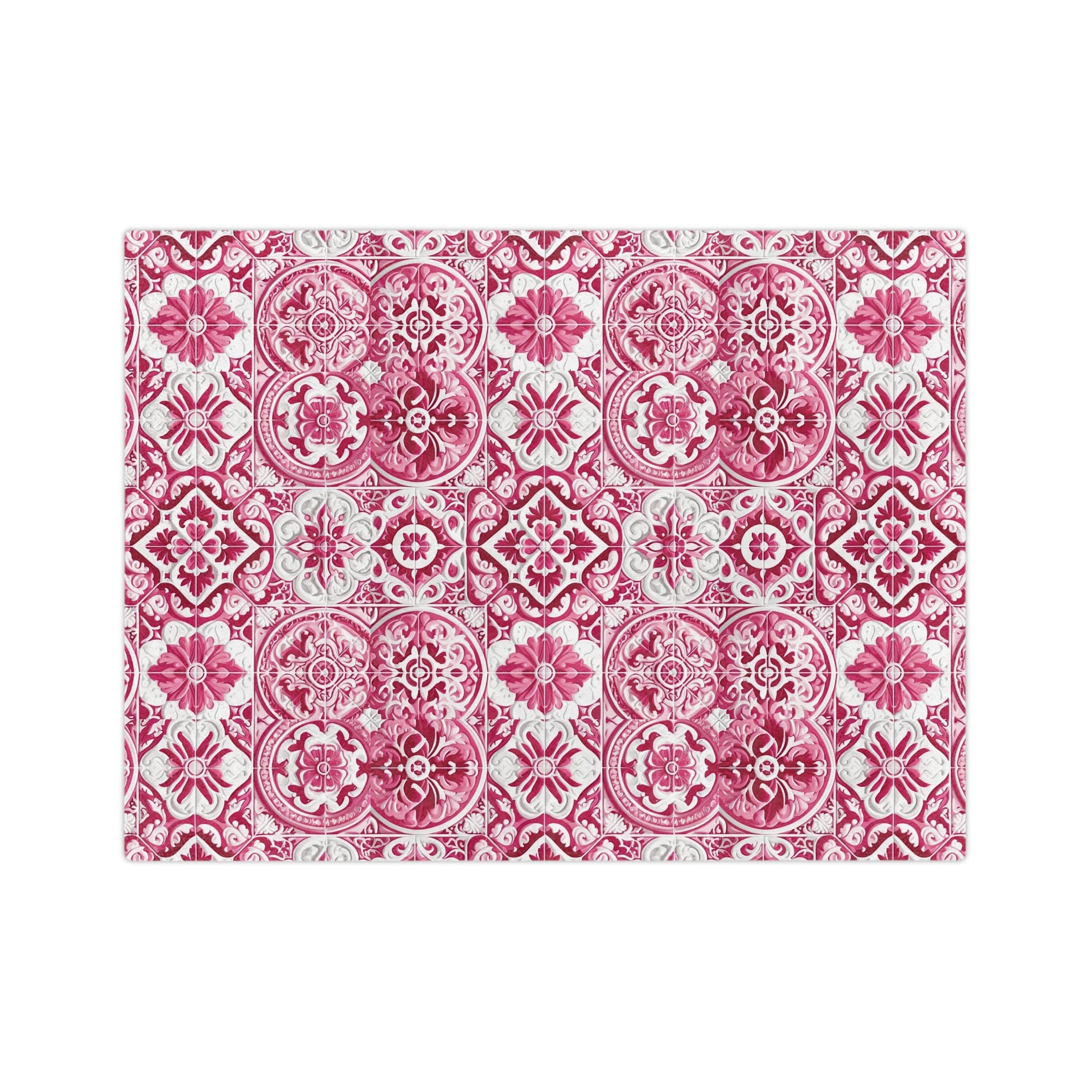 Pink Throw Ultra-Soft Minky Blanket Cozy Comfort Blanket with Pink and White Mediterranean Design for Elegant Home Decor Plush Microfiber for Maximum Comfort Blanket, Perfect for Snuggling Decor, Cozy All-Season Warmth, Housewarming Gift Throw - MRSBYVALLE