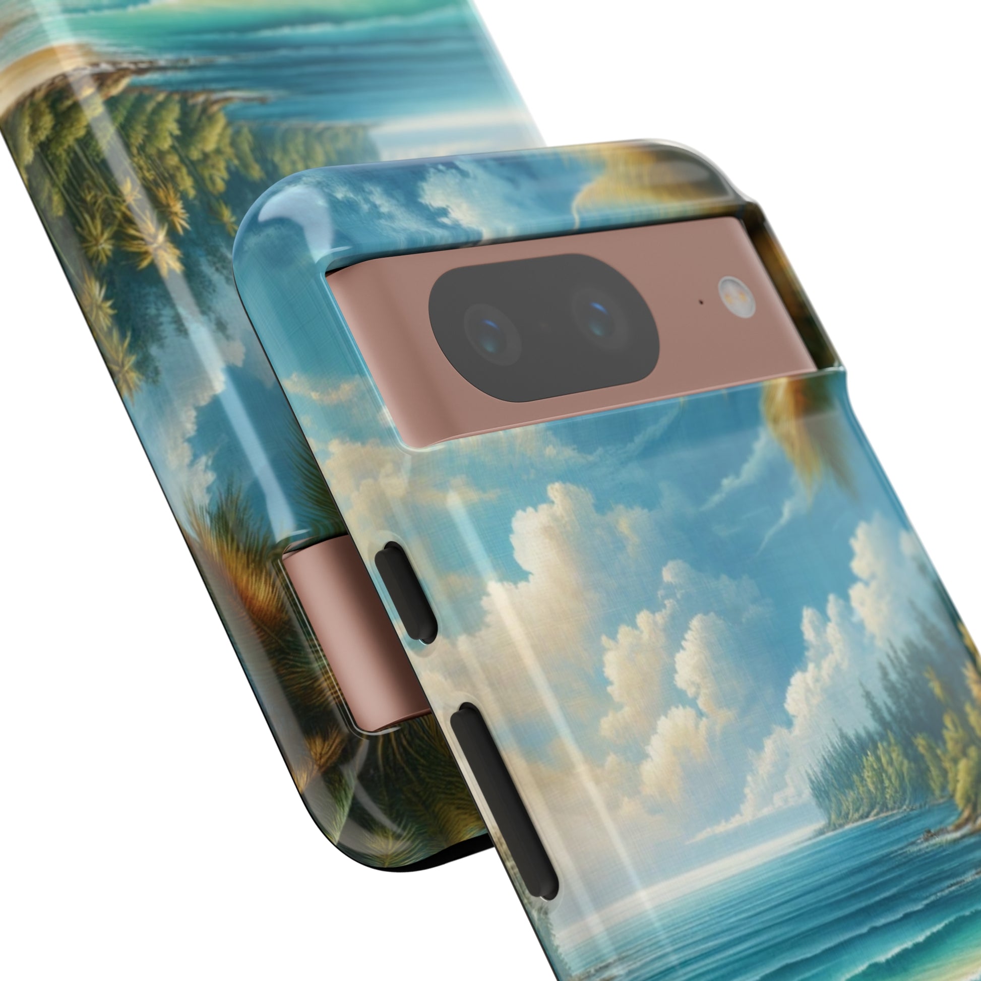 Coastal Serenity Ocean Beach View Protective Phone Case Gift for Her Phone 15, Samsung iPhone Samsung Gift for Her Case iPhone 15, Samsung iPhone Samsung Accessory Gift for Her.